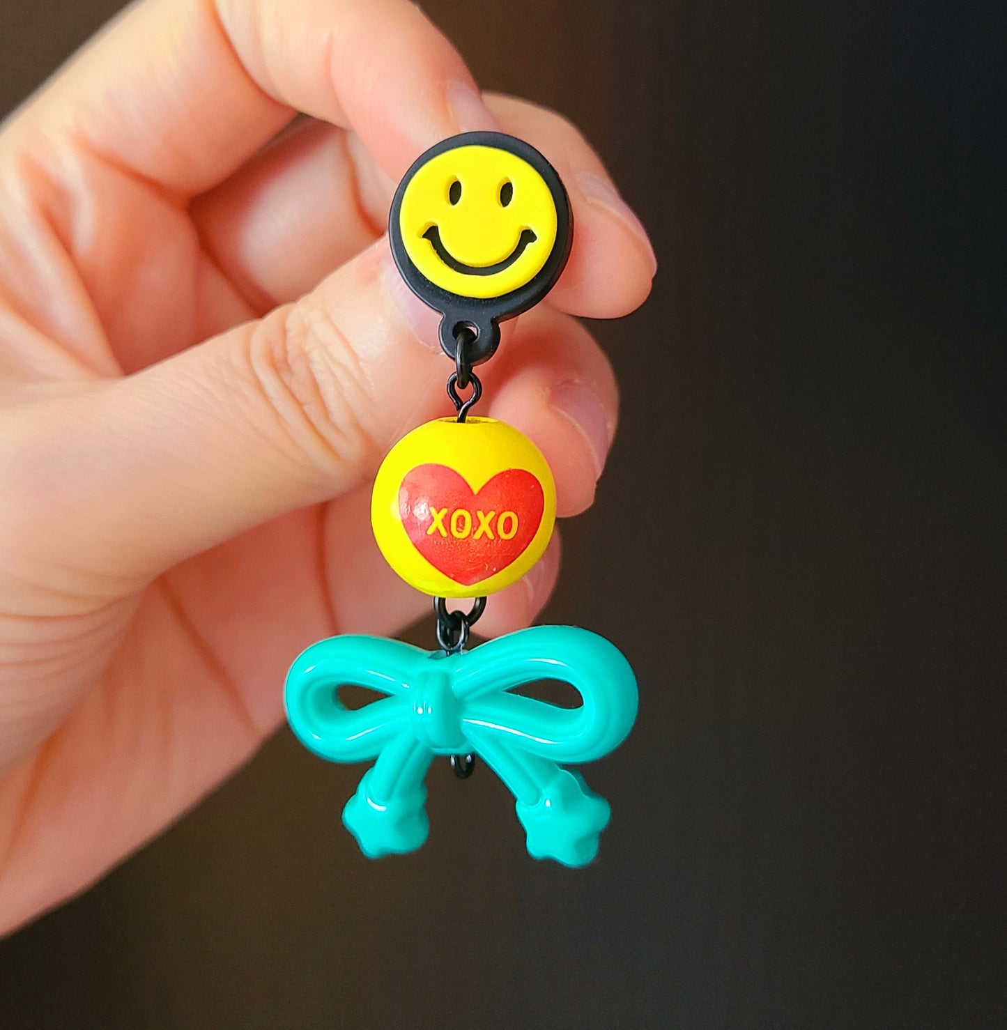 Smile Woodball Earrings