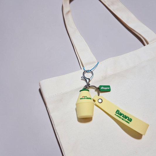 Binggrae Official Banana Milk Keychain with Strap