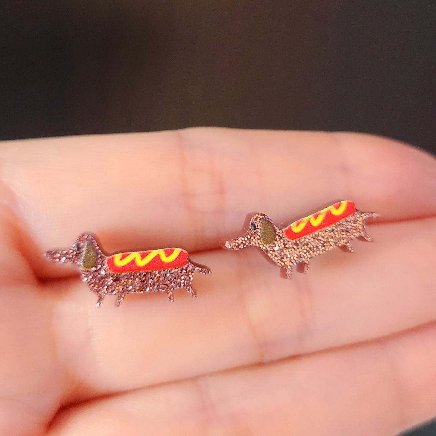 Dachshund Sausege Dog Earrings