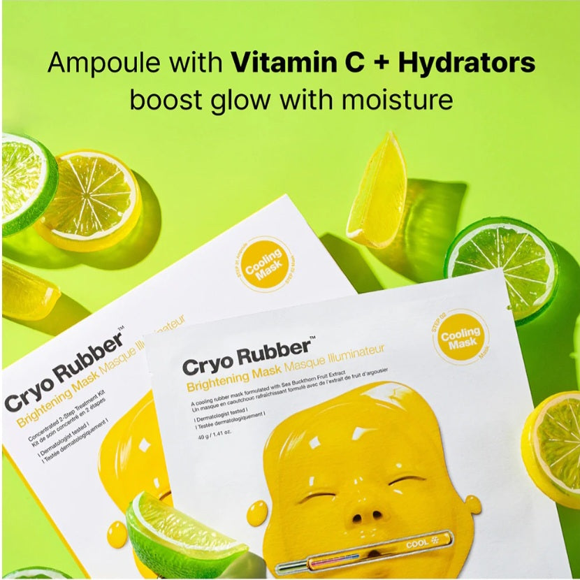 Cryo Rubber™ Brightening Face Mask X 1 sheet Yellow