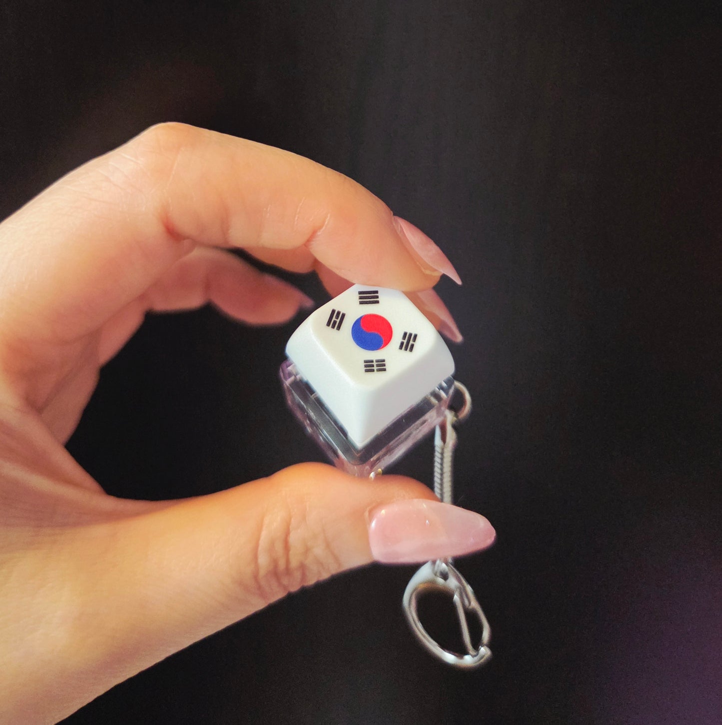 Korean Flag, Taegeuk Keyboard Keycap LED Light Keychain