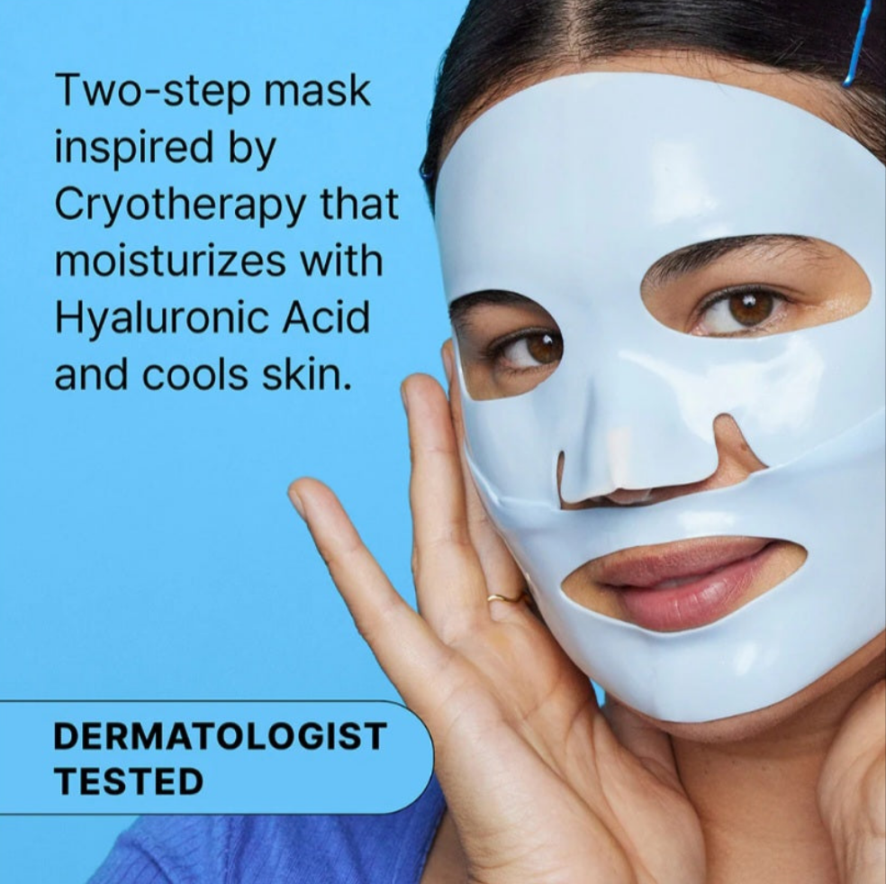 Cryo Rubber™ Face Mask with Hyaluronic Acid X 1 sheet blue