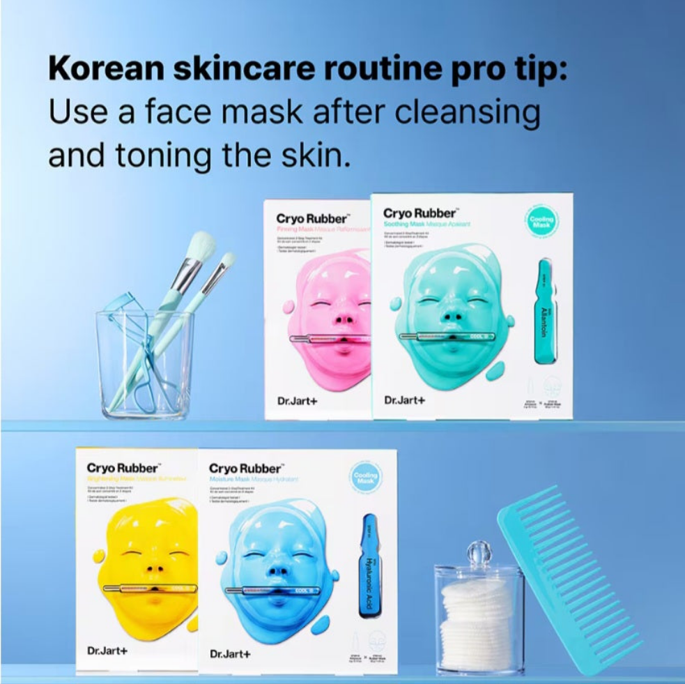 Cryo Rubber™ Face Mask with Hyaluronic Acid X 1 sheet blue