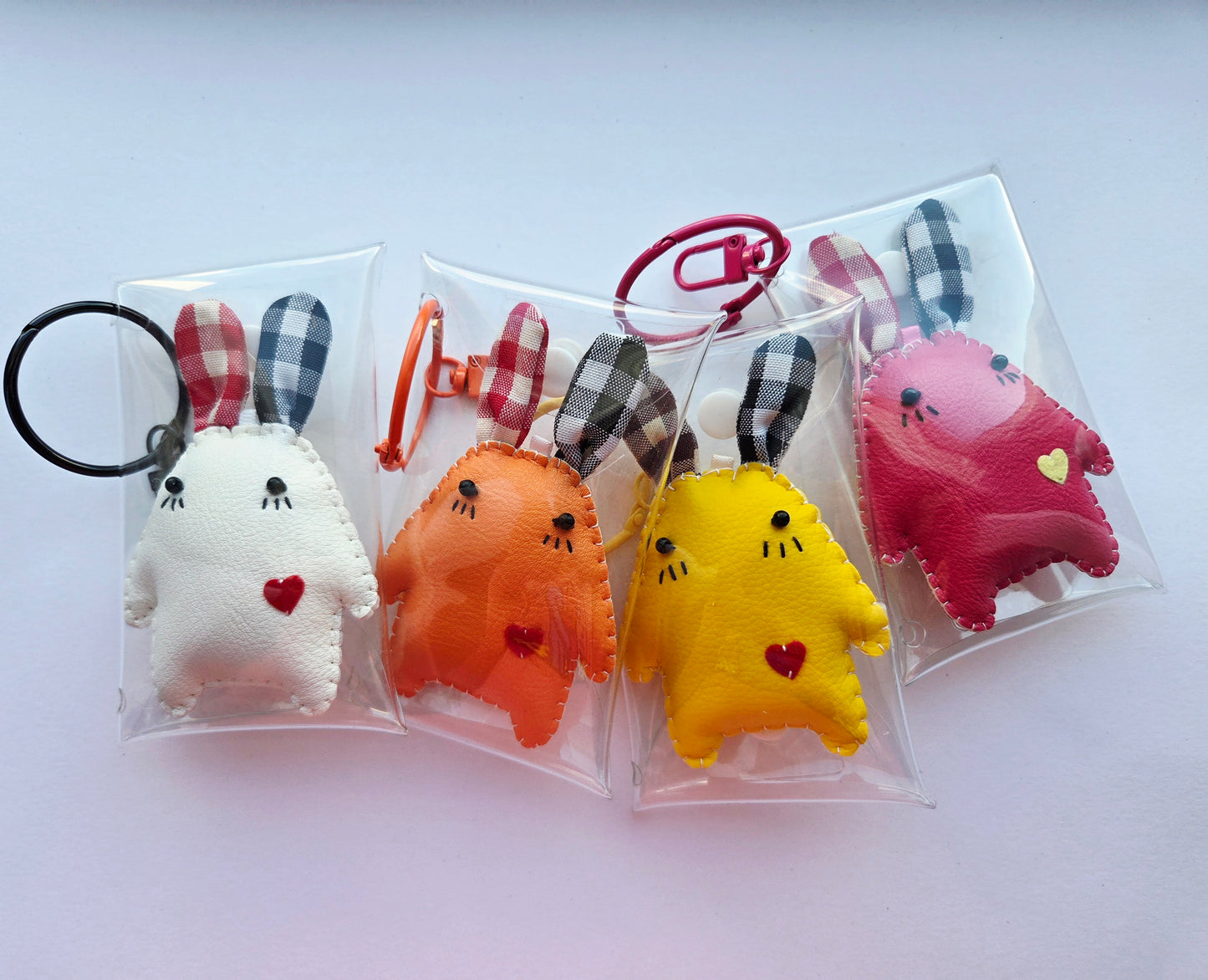 Clear Bag with Cutie Keychain Charm