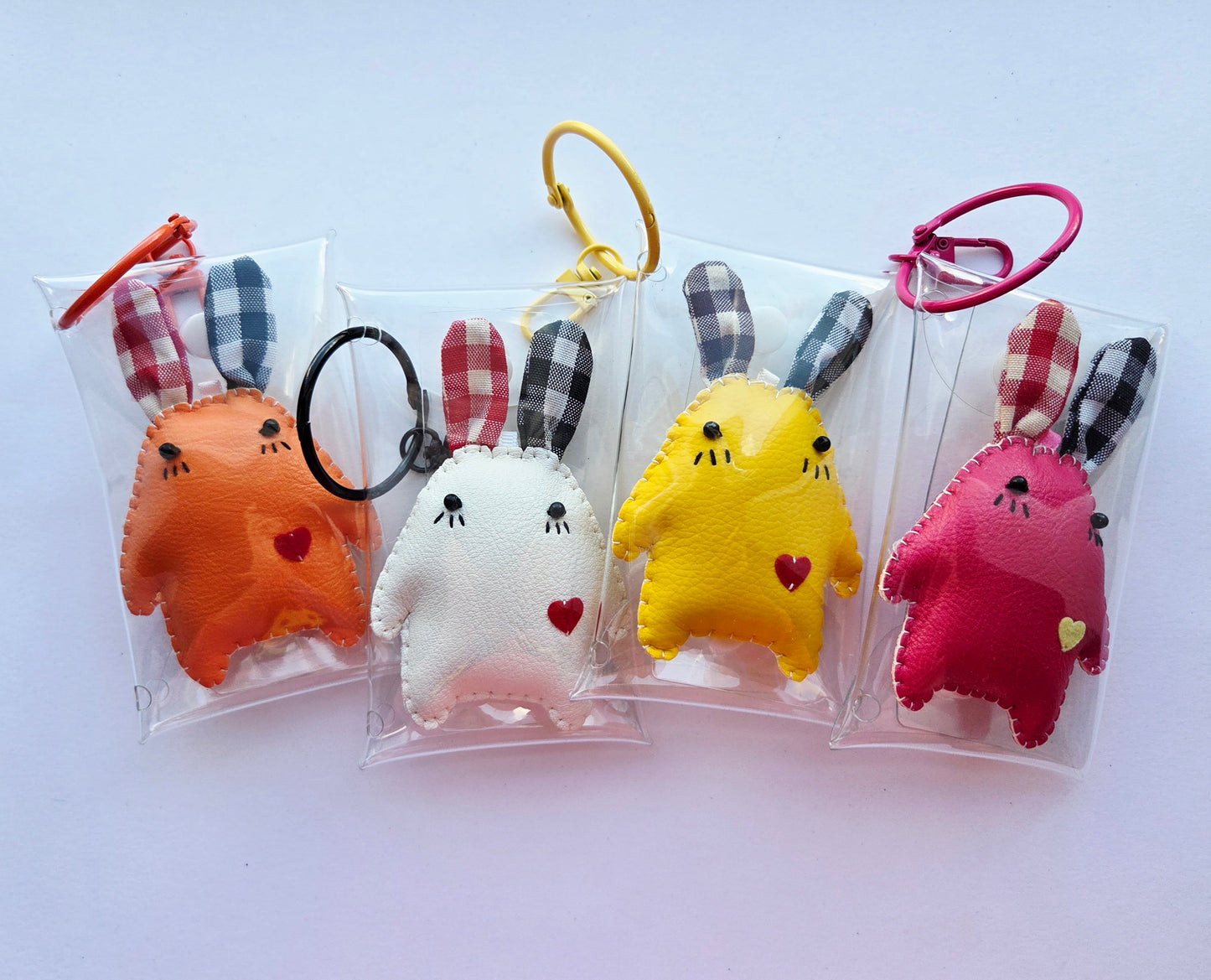 Clear Bag with Cutie Keychain Charm