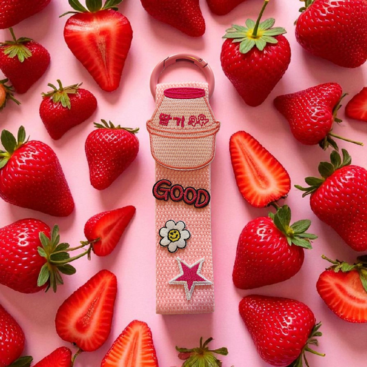 Strawberry and Banana keychain Charm