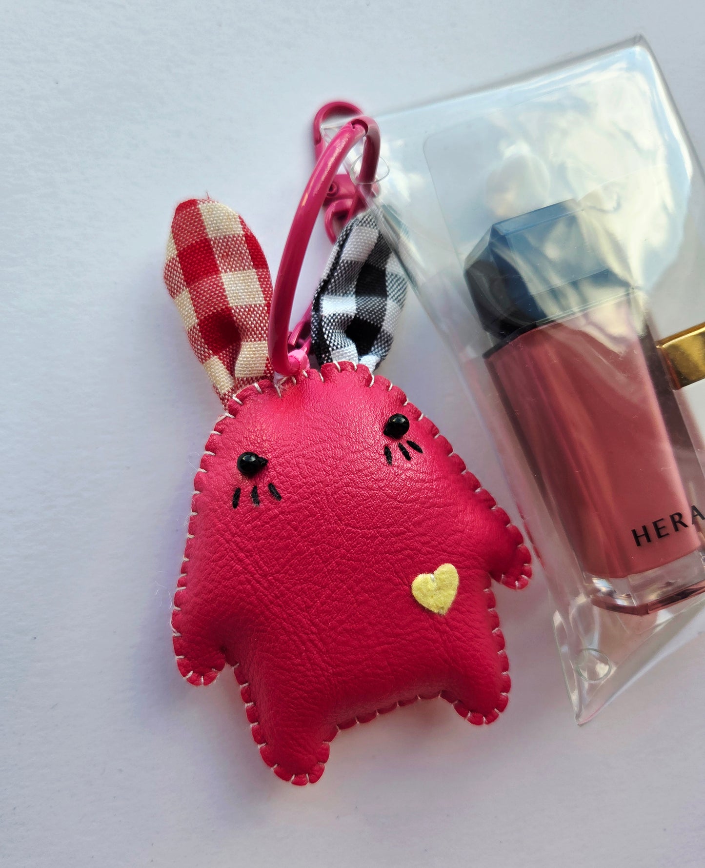 Clear Bag with Cutie Keychain Charm