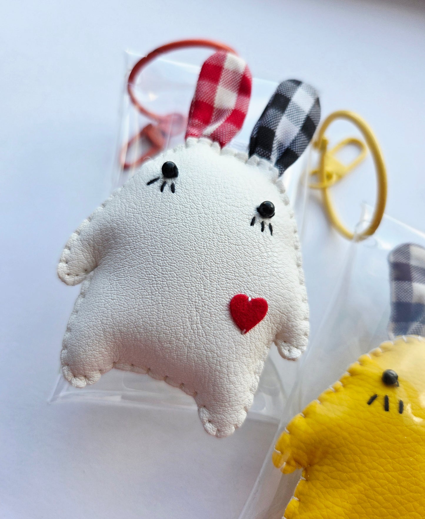 Clear Bag with Cutie Keychain Charm