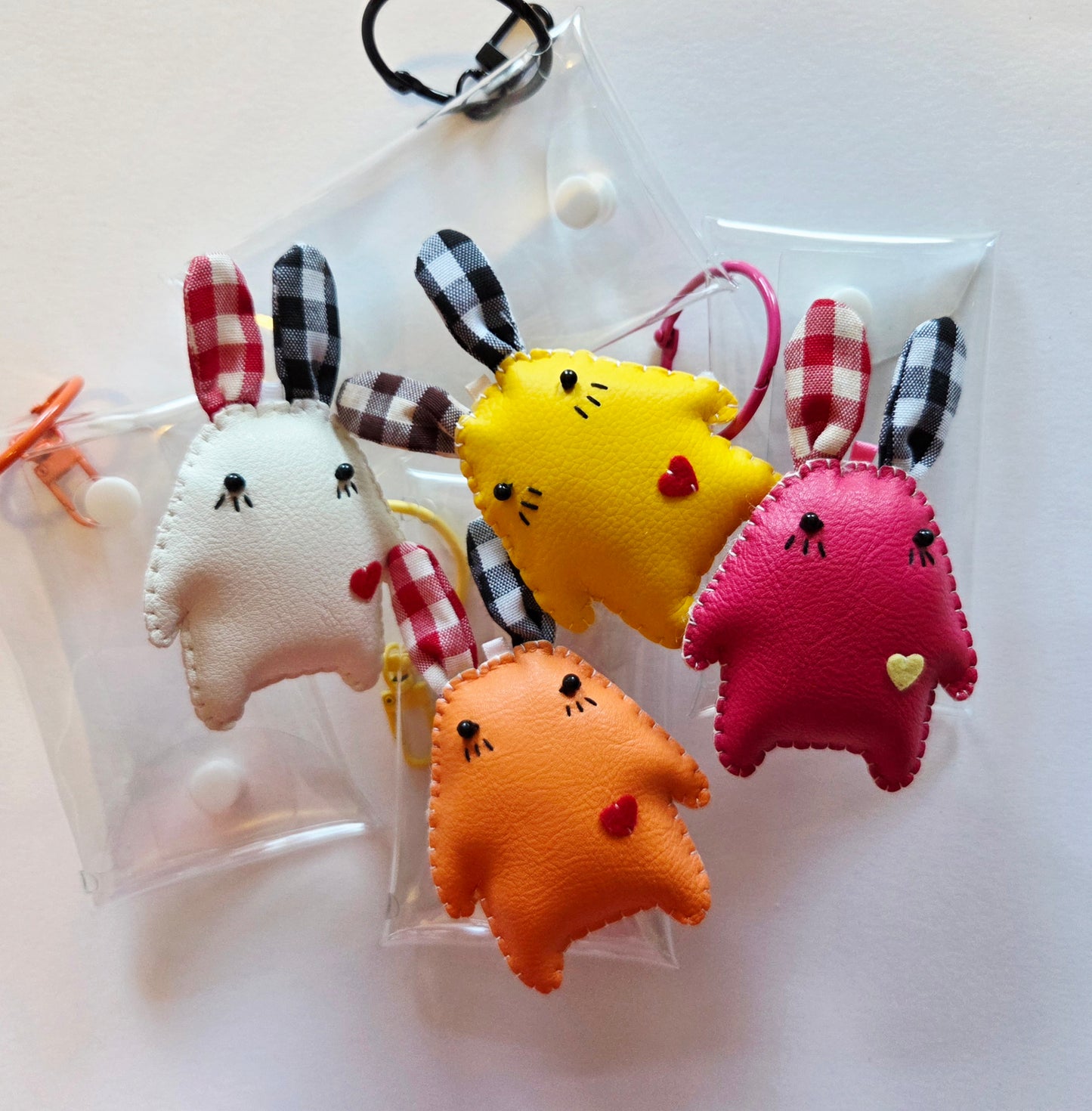 Clear Bag with Cutie Keychain Charm