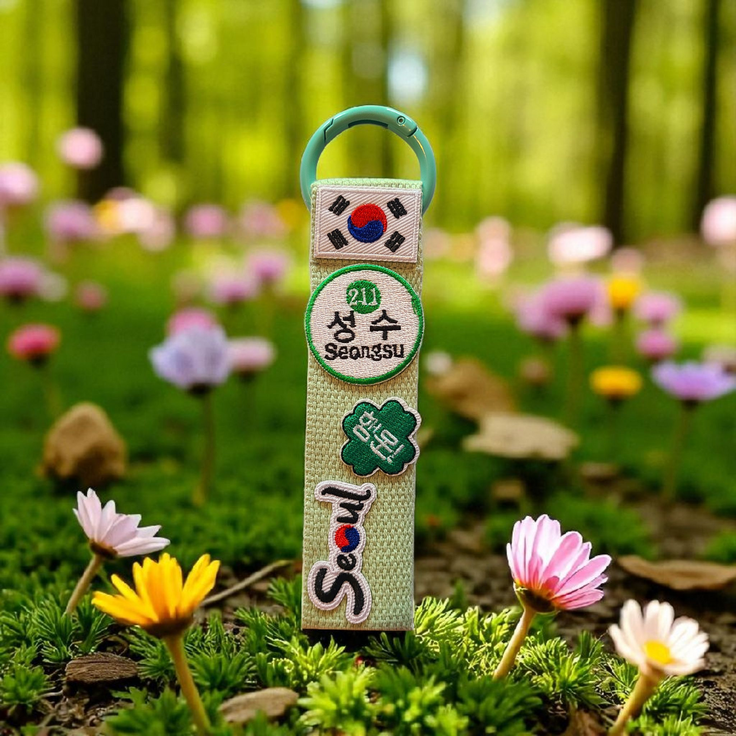 Seoul Subway station Keychain Charm