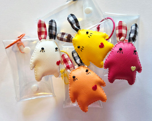 Clear Bag with Cutie Keychain Charm