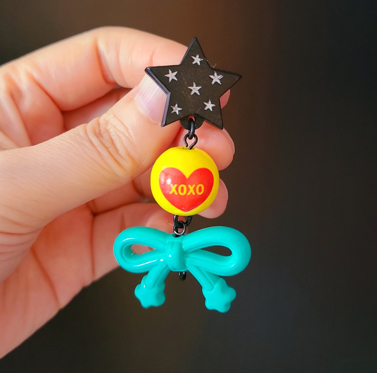 Smile Woodball Earrings