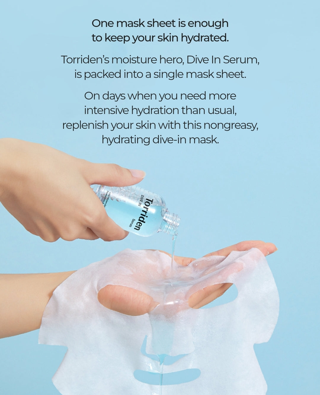 Torriden Dive in low Molecular Hyaluronic acid Mask Sheet X 10 ea