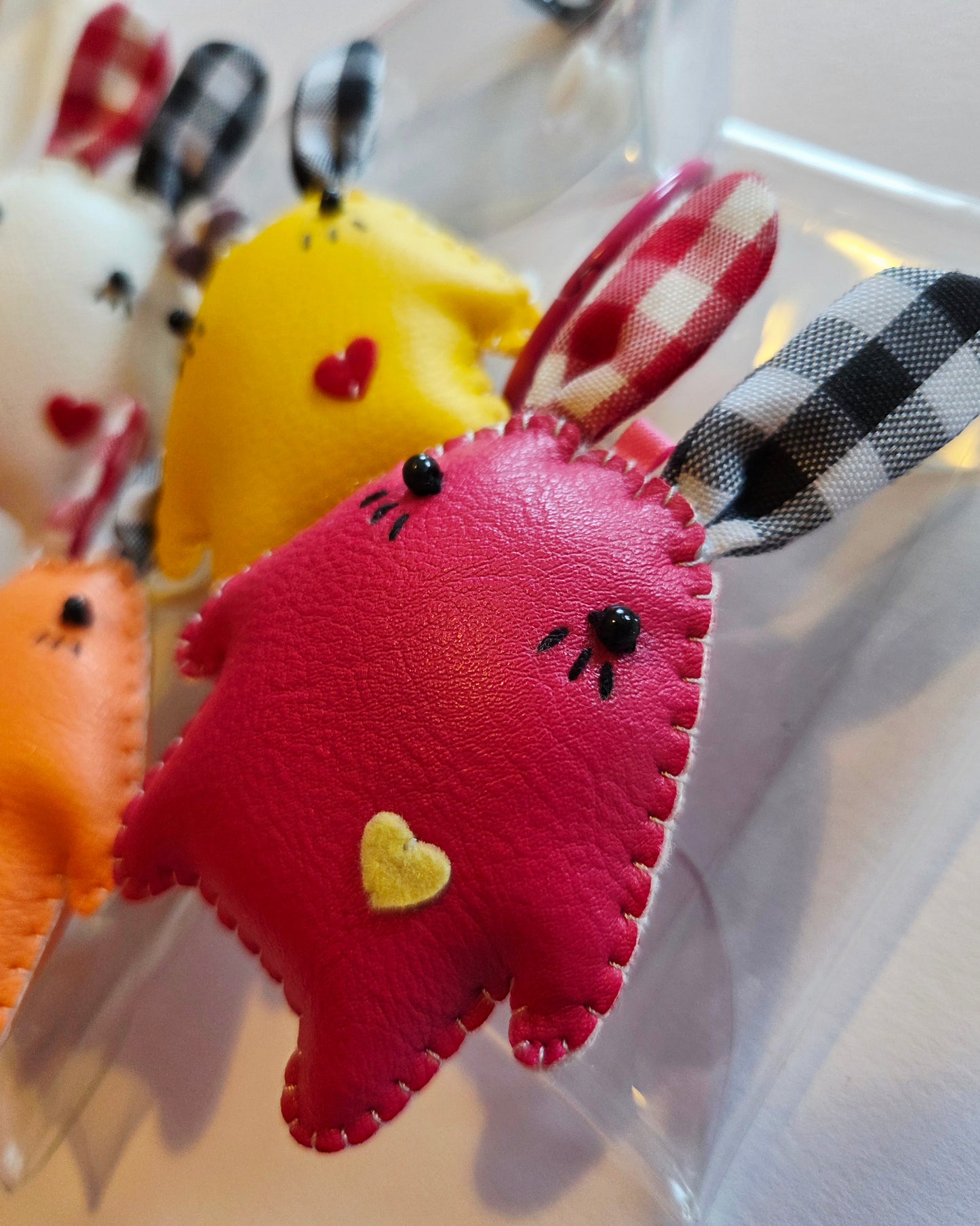 Clear Bag with Cutie Keychain Charm