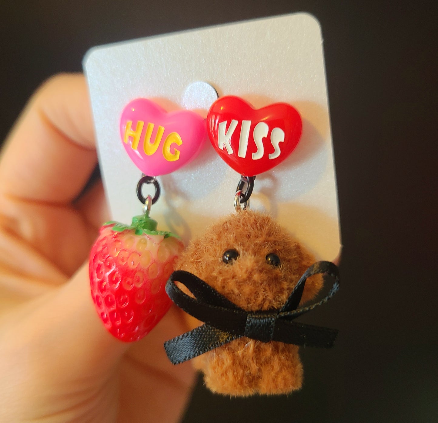 Puppy and Strawberry Earrings