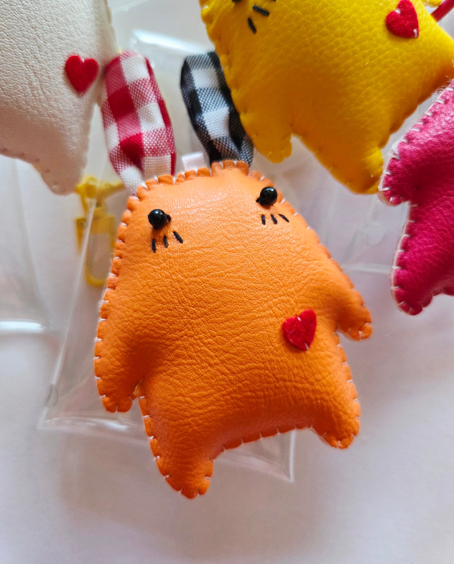 Clear Bag with Cutie Keychain Charm