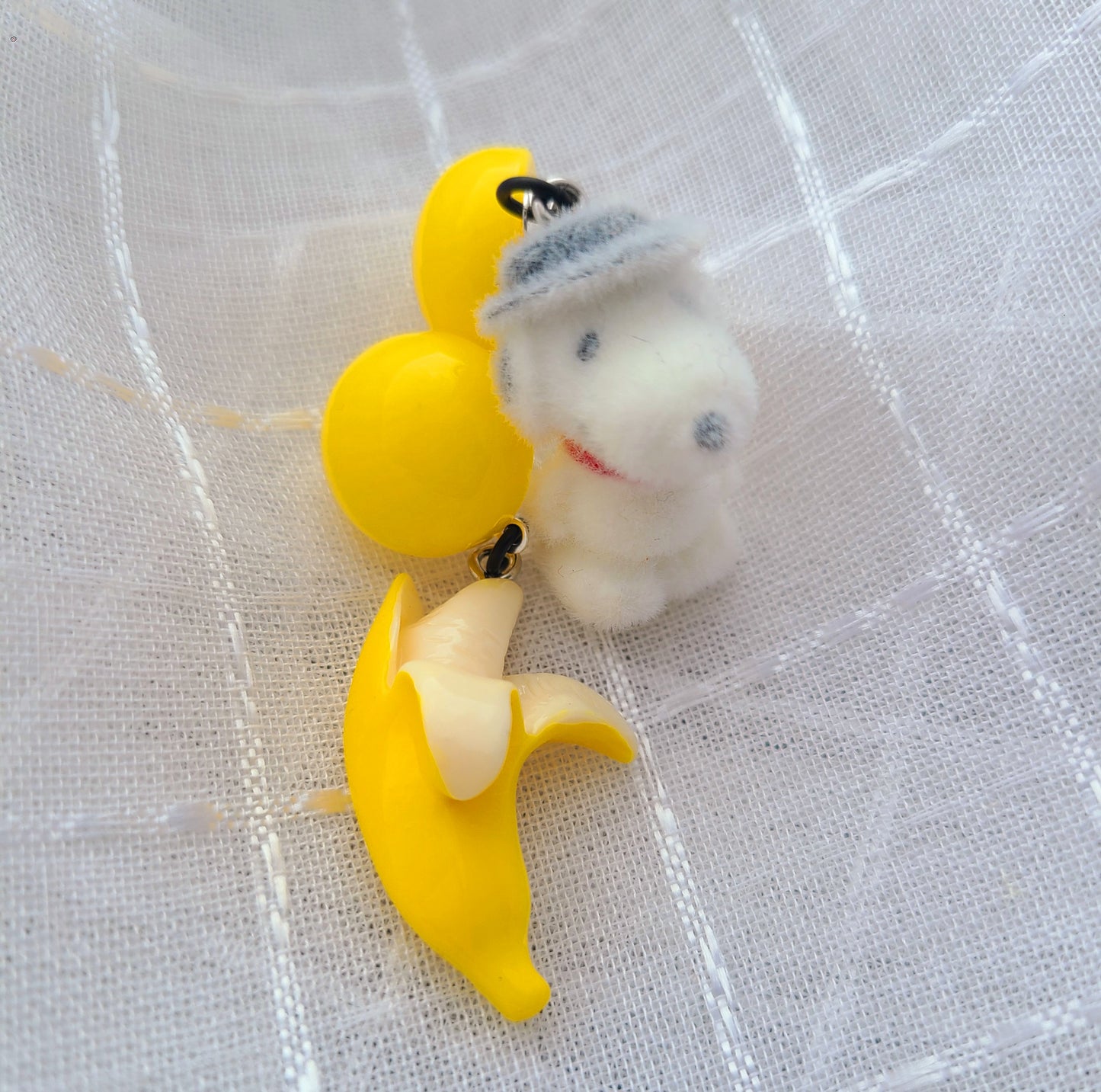 Banana and Snoopy Earrings