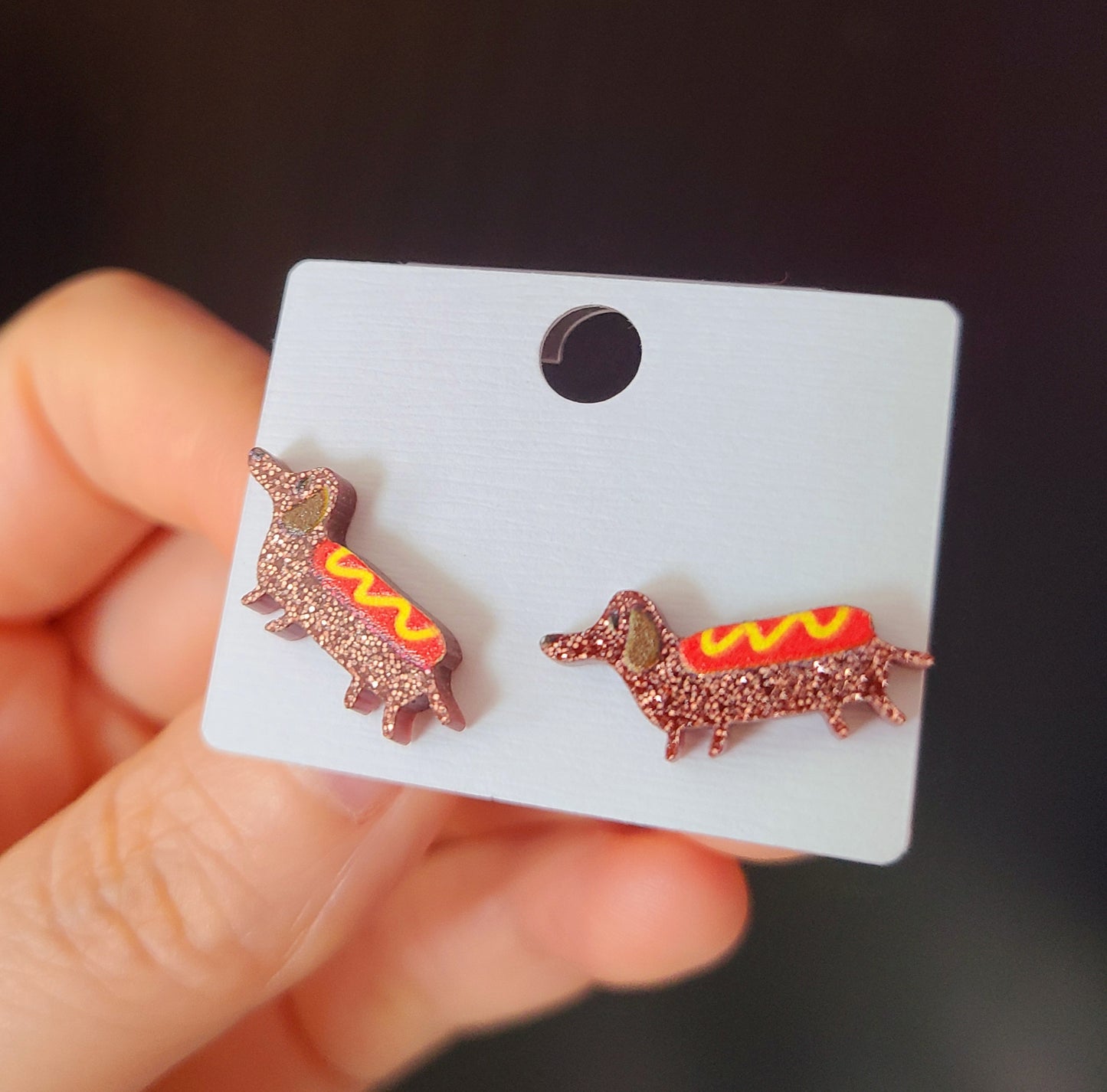 Dachshund Sausege Dog Earrings