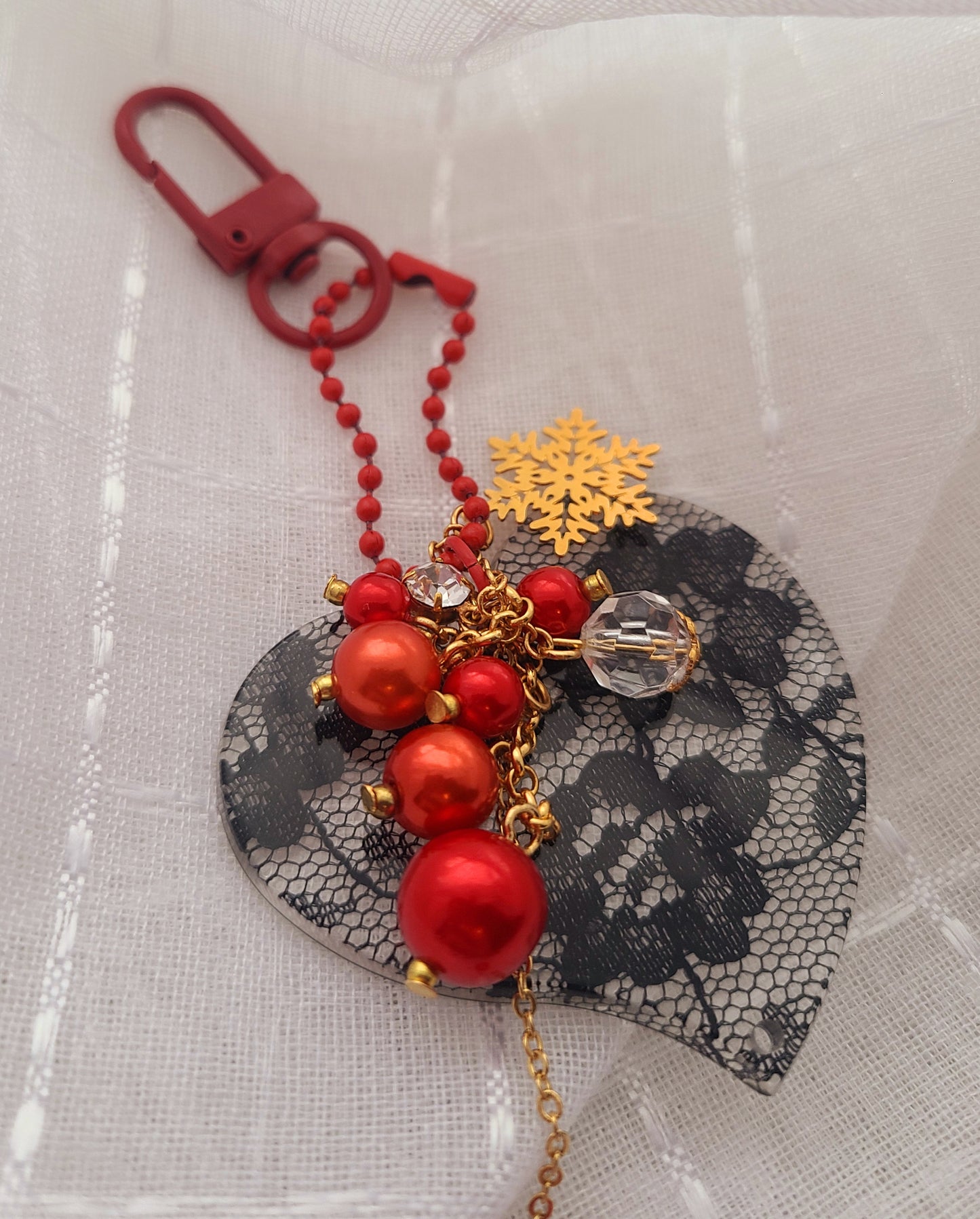 Heart Keychain, Bag Charm