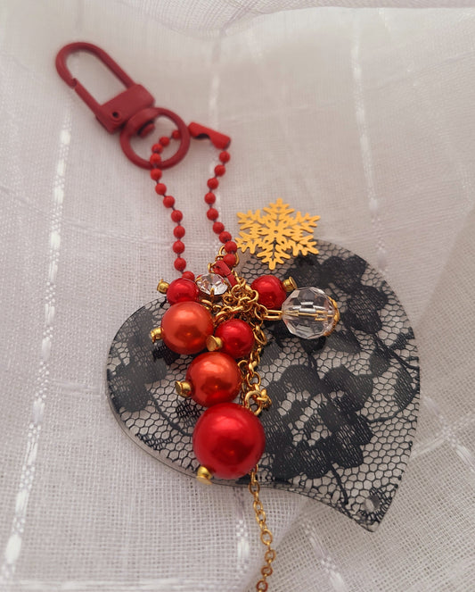 Heart Keychain, Bag Charm