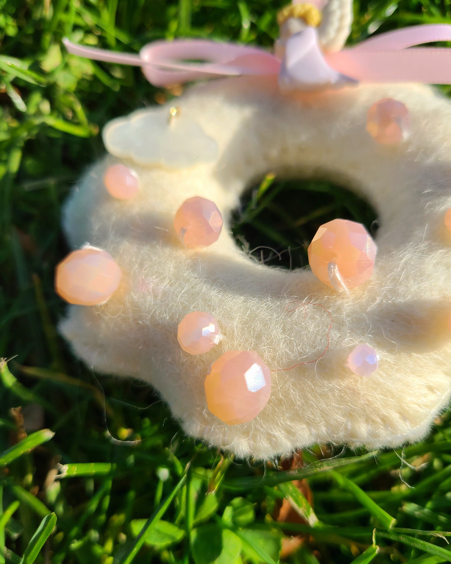 Handmade Wool Felt Christmas Wreath Ornament