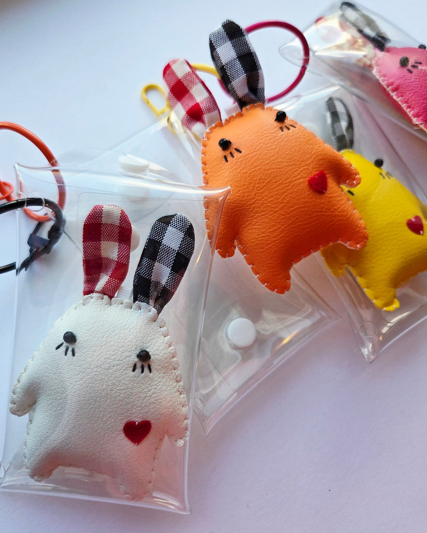 Clear Bag with Cutie Keychain Charm