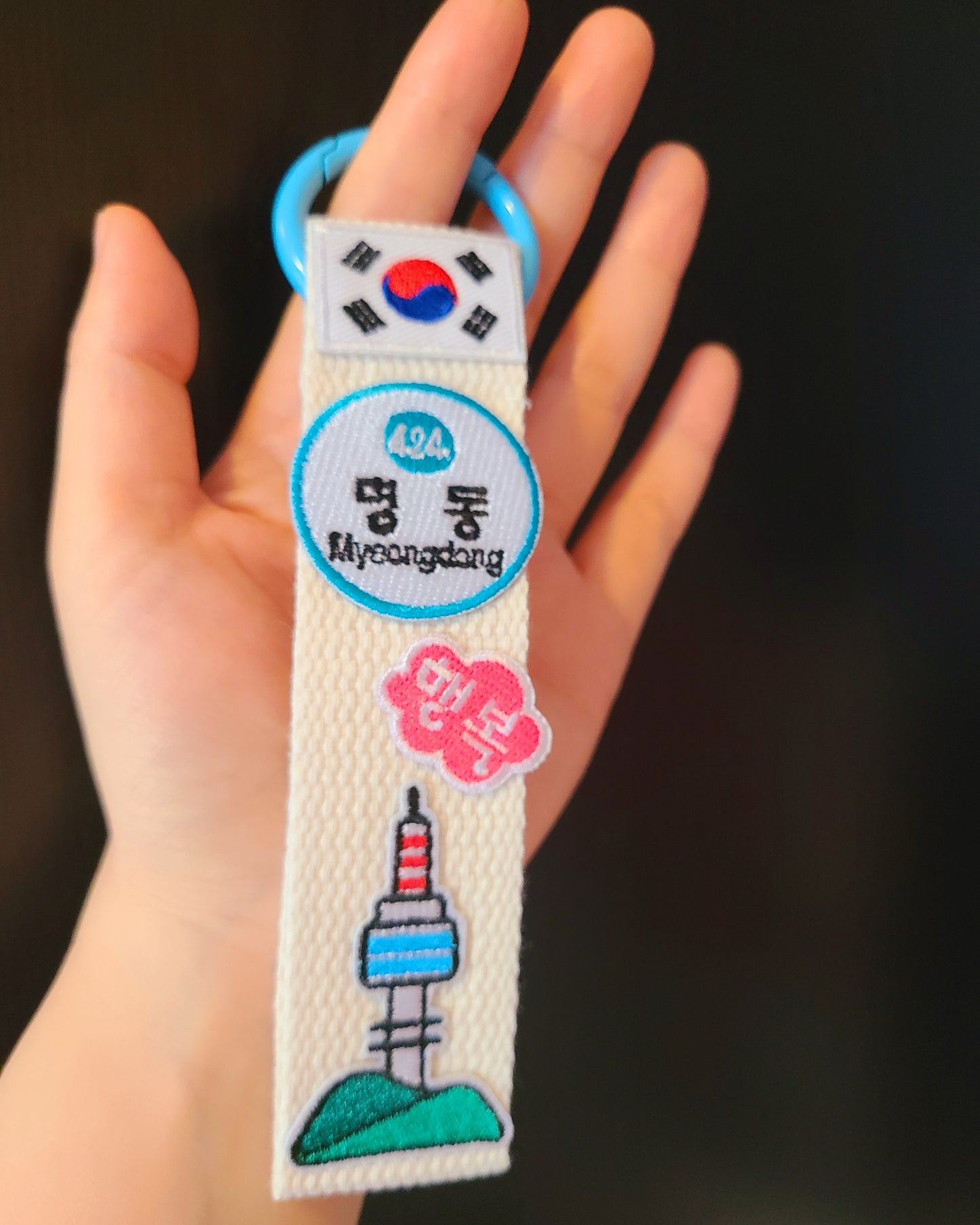 Seoul Subway station Keychain Charm