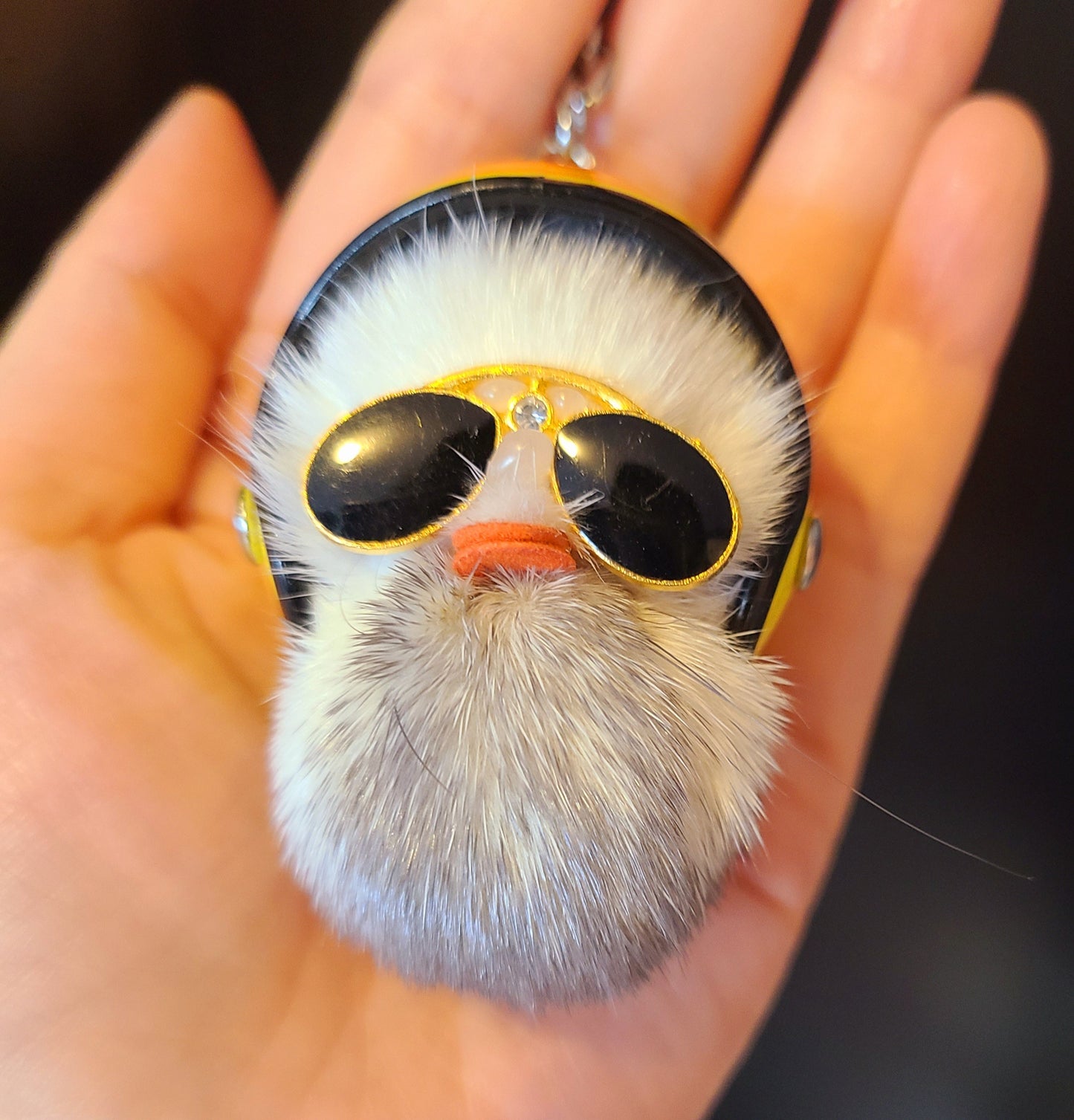 Mini Pilot Duck Keychain