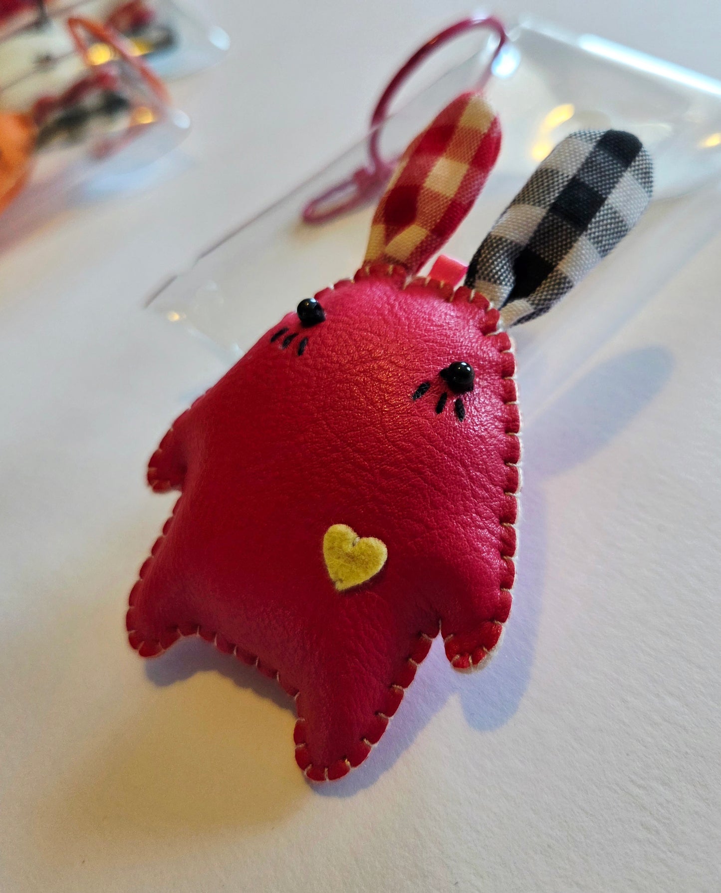 Clear Bag with Cutie Keychain Charm