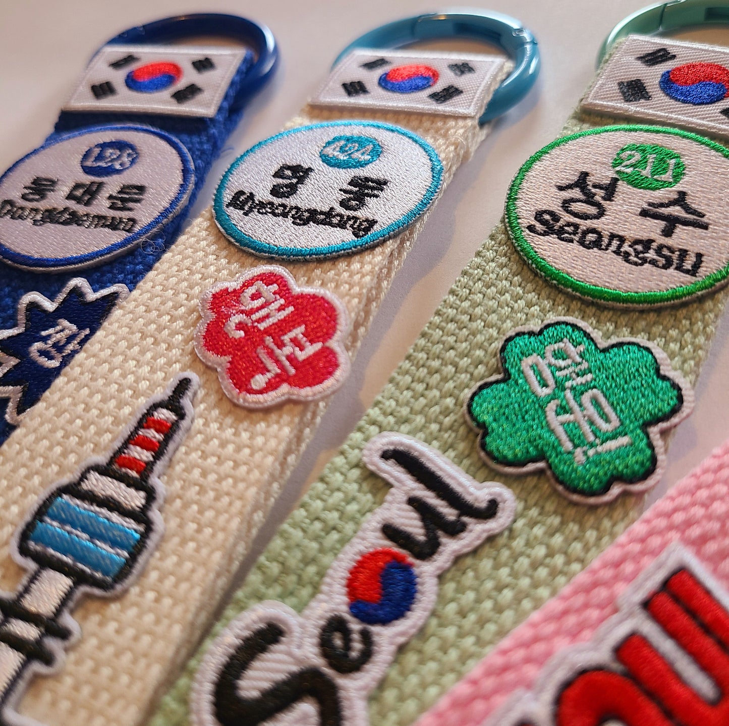 Seoul Subway station Keychain Charm