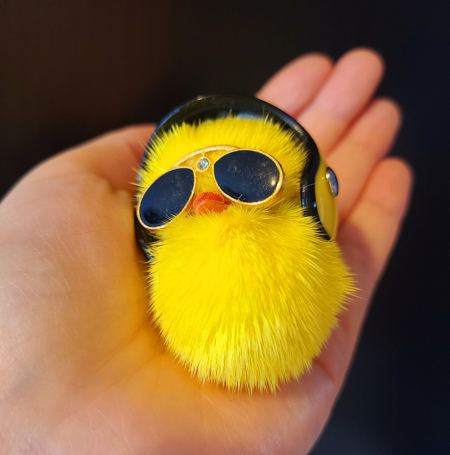 Mini Pilot Duck Keychain