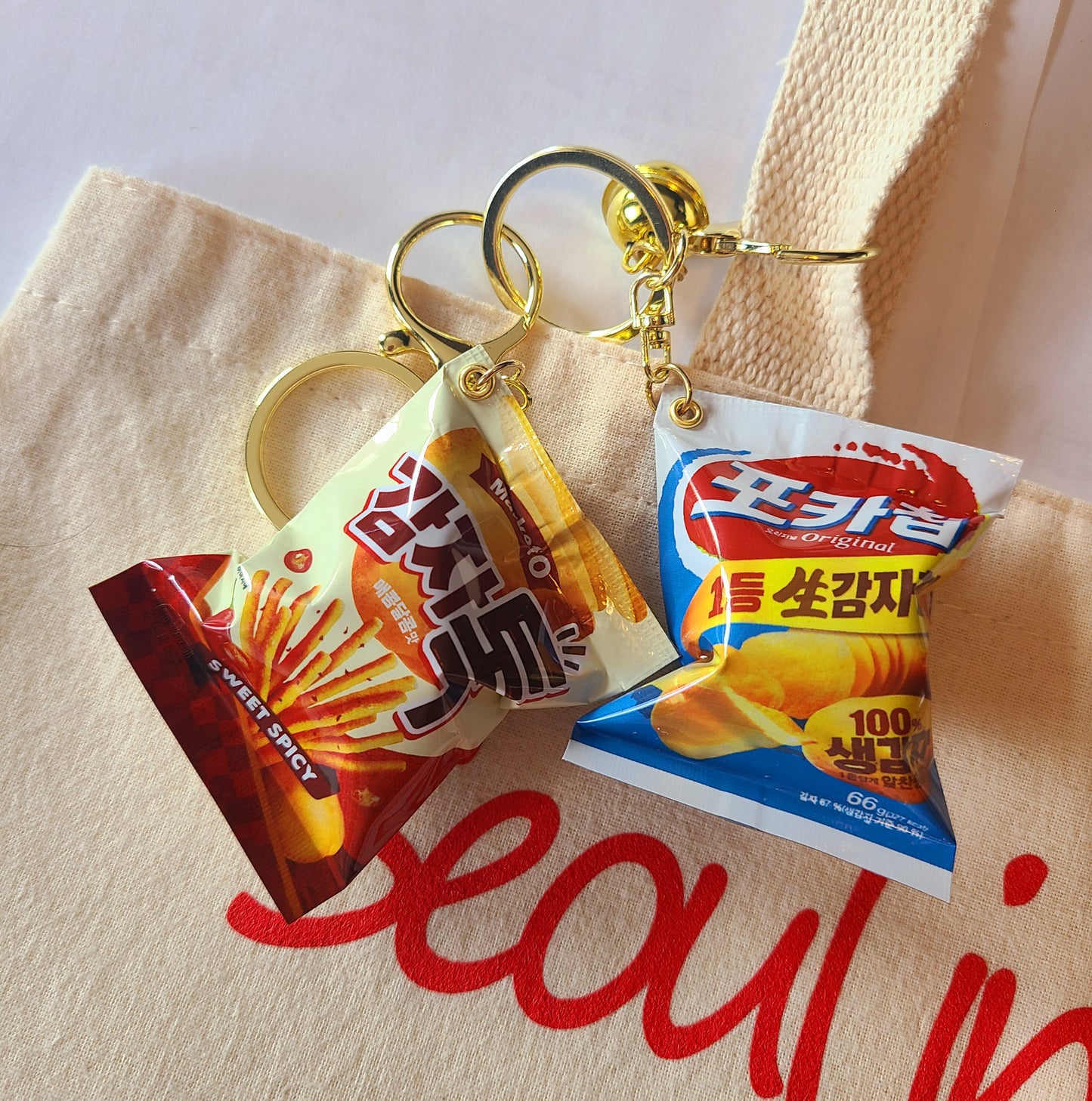 Korean snack key chain Charm for bag