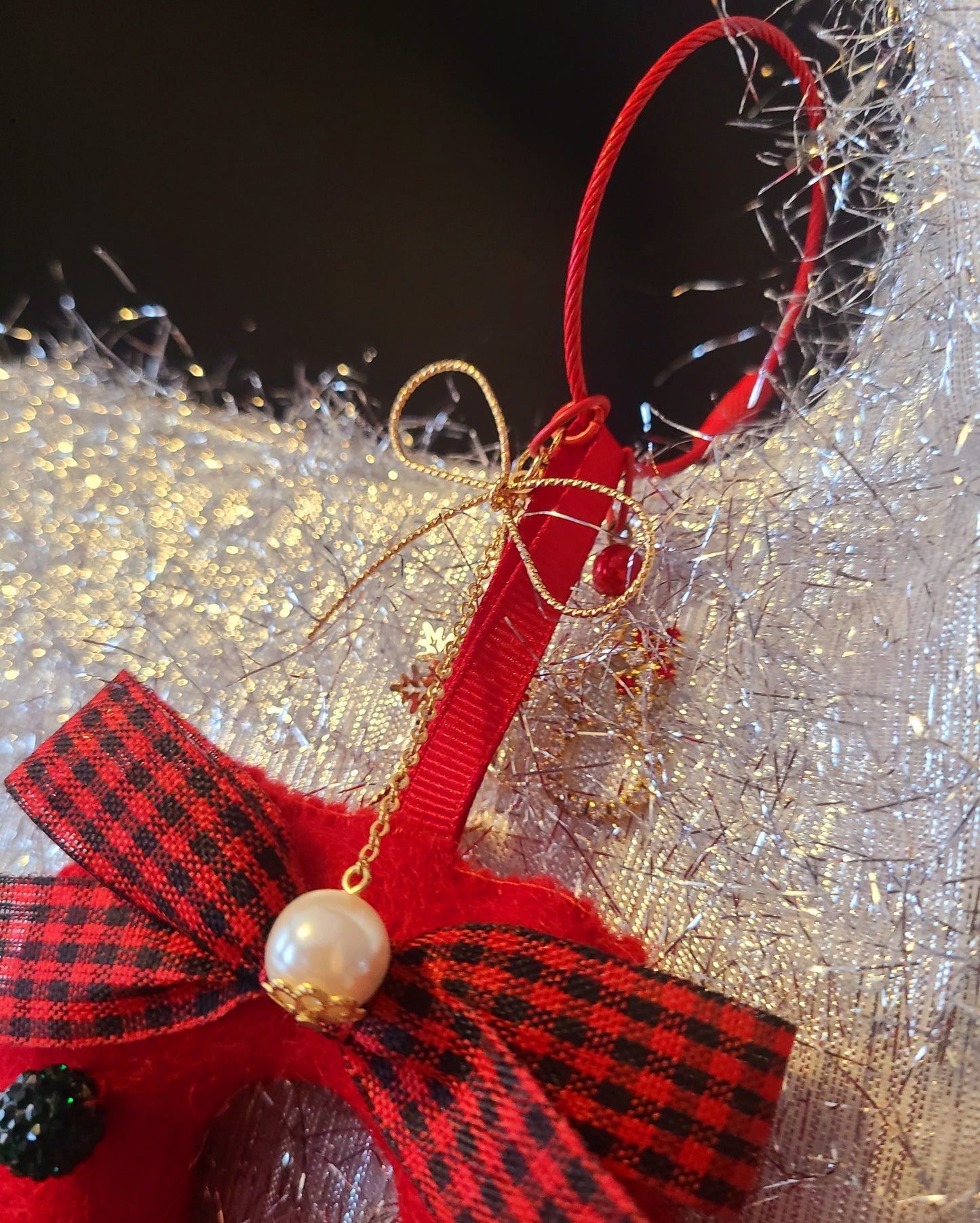 Handmade Wool Felt Mini Wreath Keychain, Bag Charm, Ornament