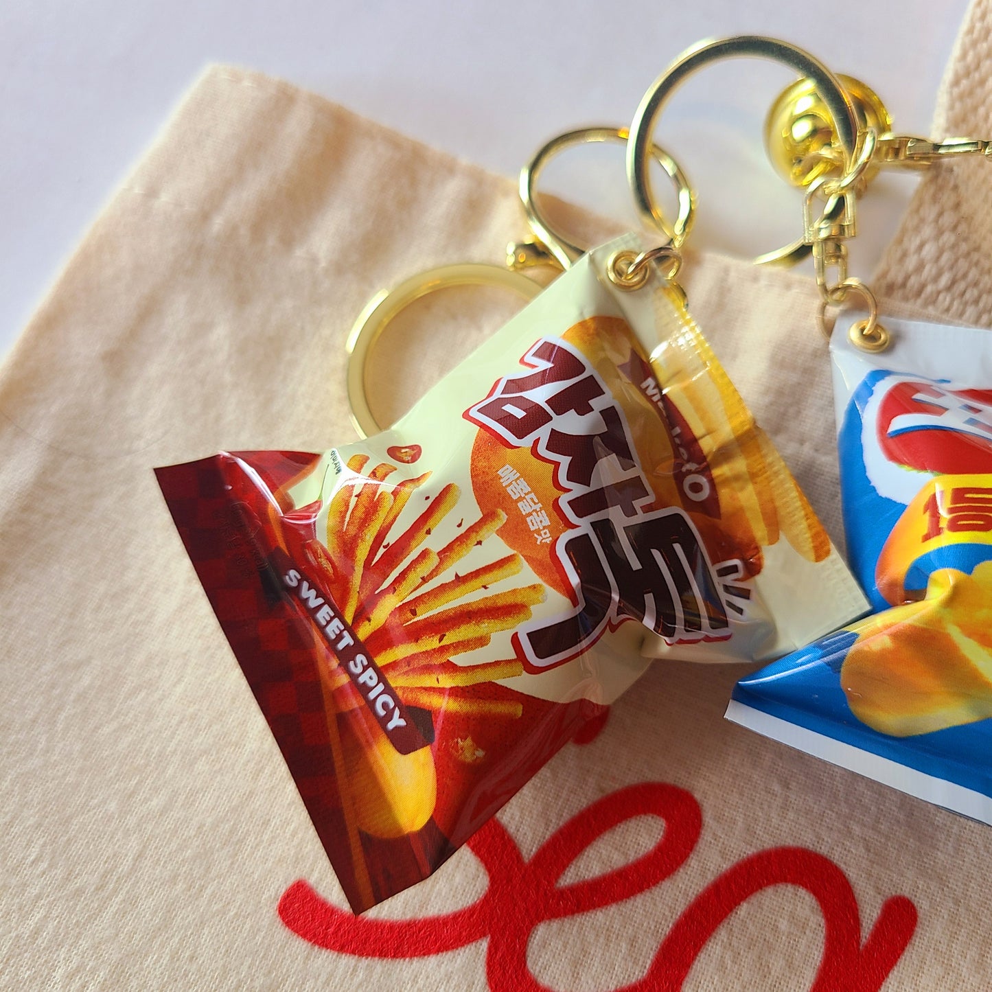 Korean snack key chain Charm for bag