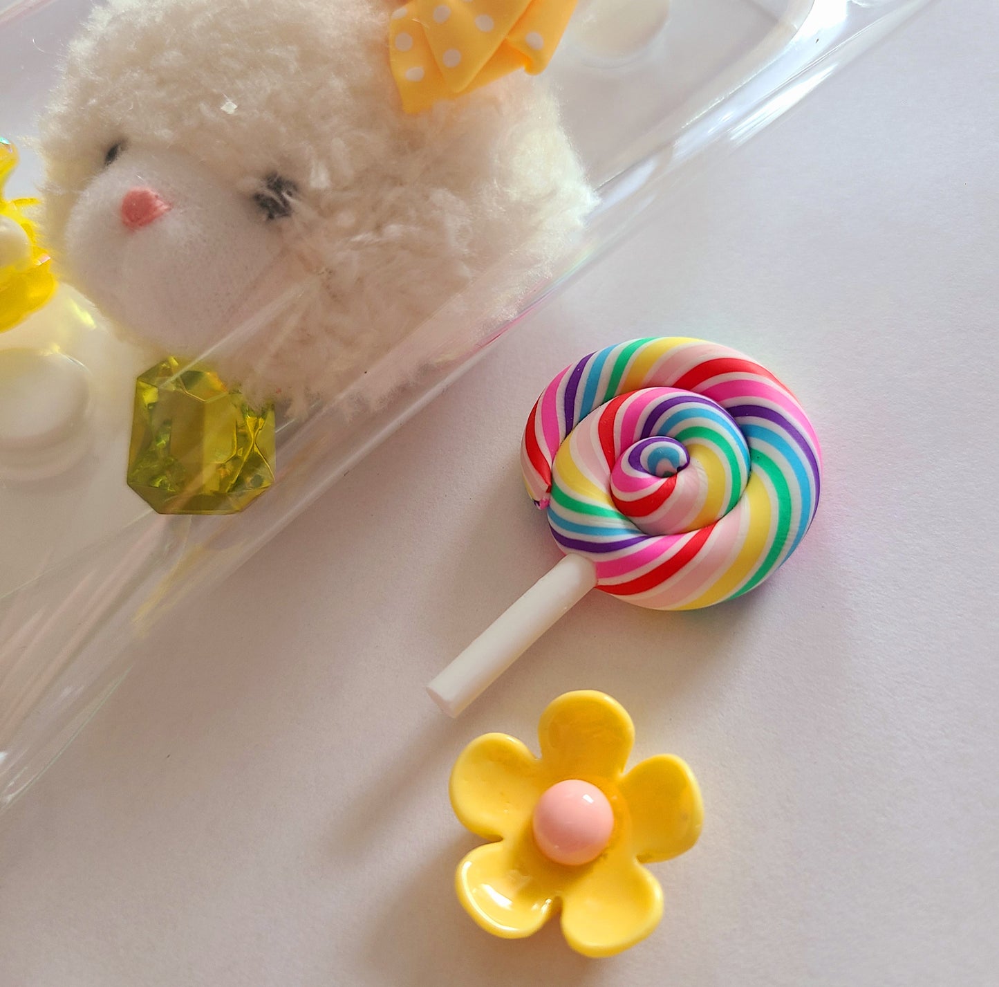 Clear Bag With Cuties Keychain Charm