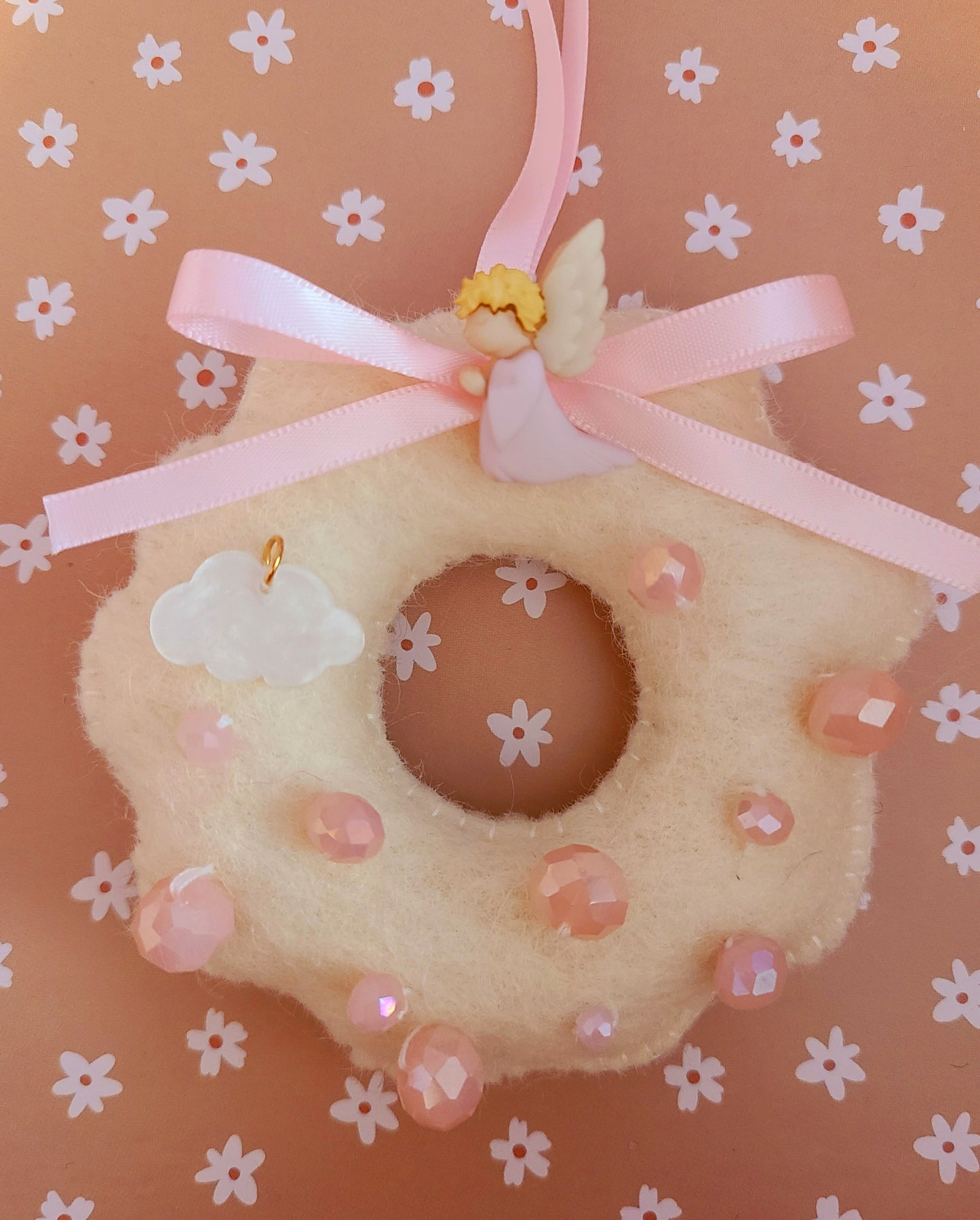 Handmade Wool Felt Christmas Wreath Ornament
