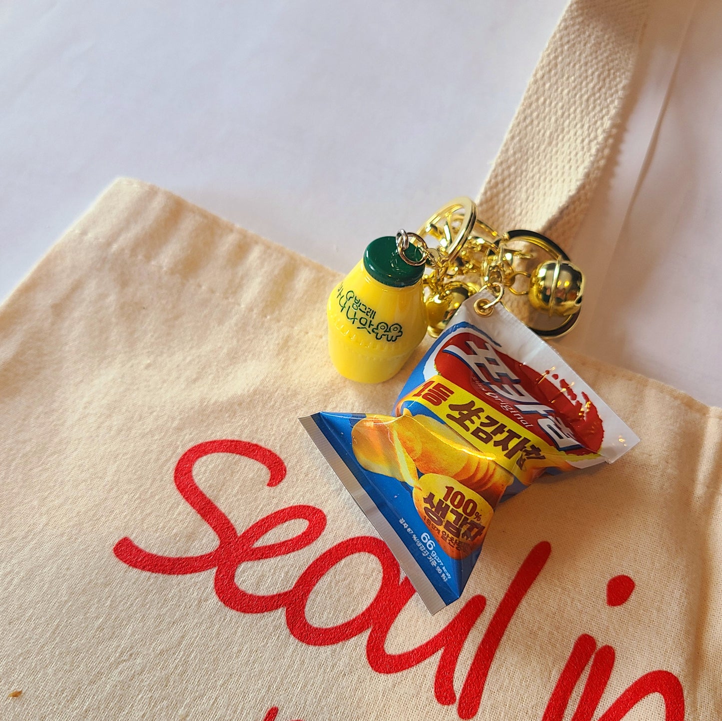 Korean snack key chain Charm for bag