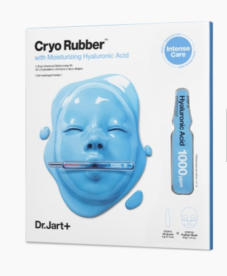 Cryo Rubber™ Face Mask with Hyaluronic Acid X 1 sheet blue