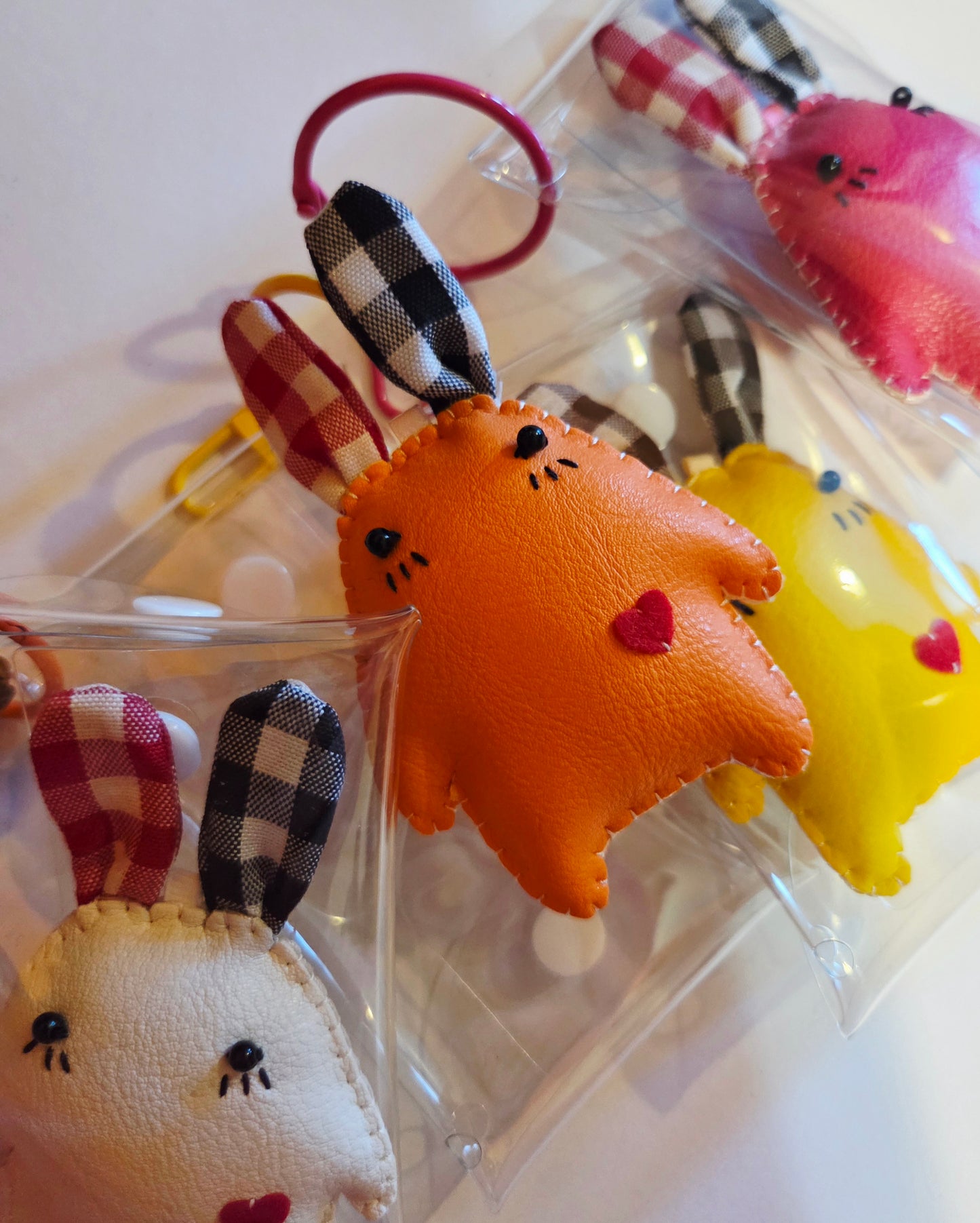 Clear Bag with Cutie Keychain Charm