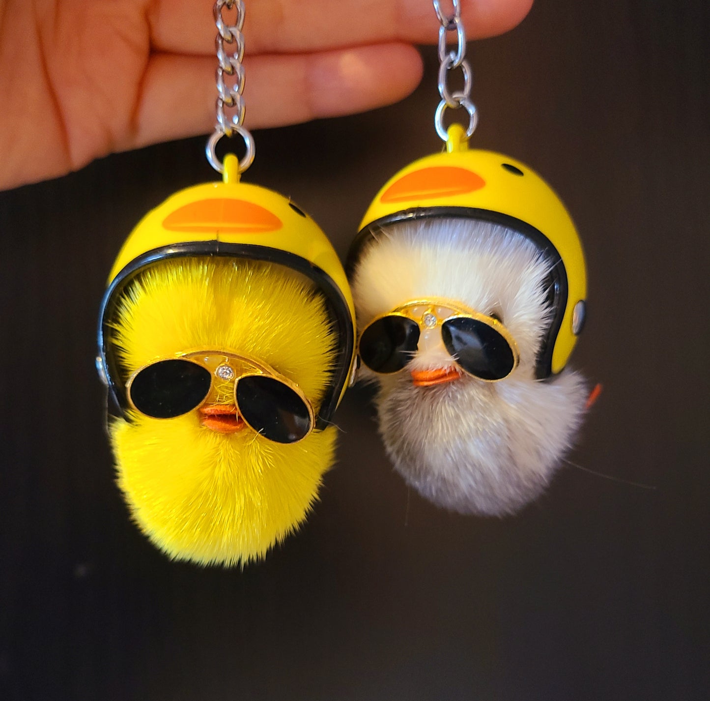 Mini Pilot Duck Keychain