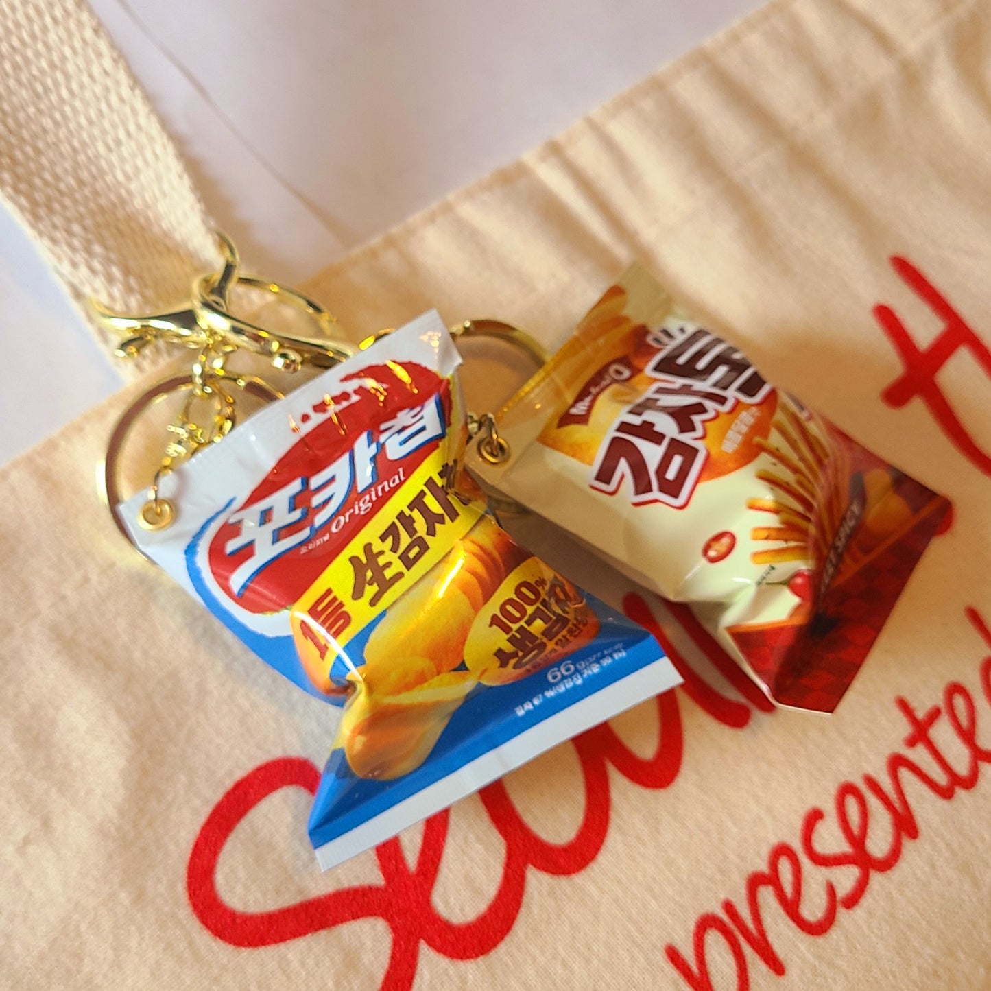 Korean snack key chain Charm for bag