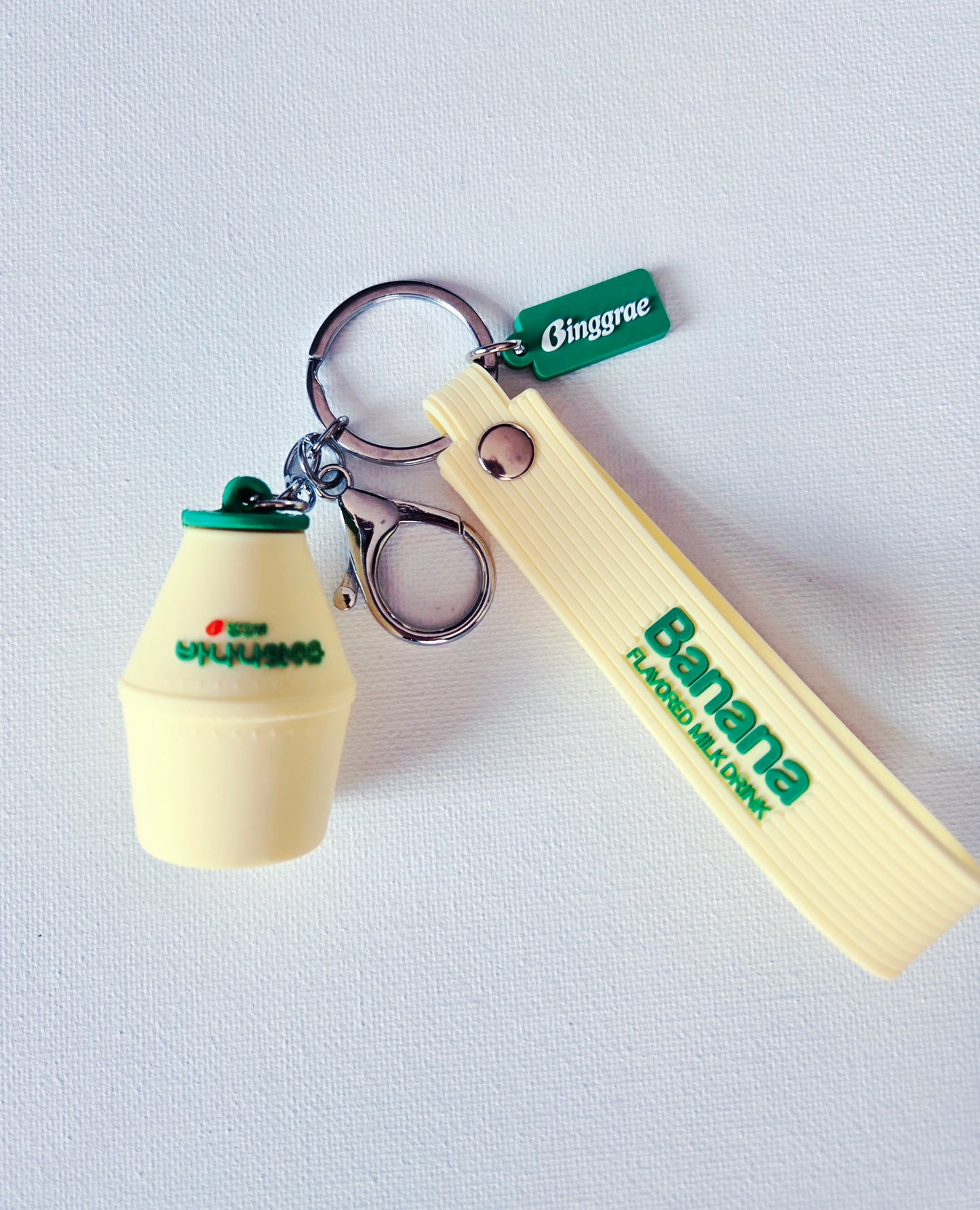 Binggrae Official Banana Milk Keychain with Strap