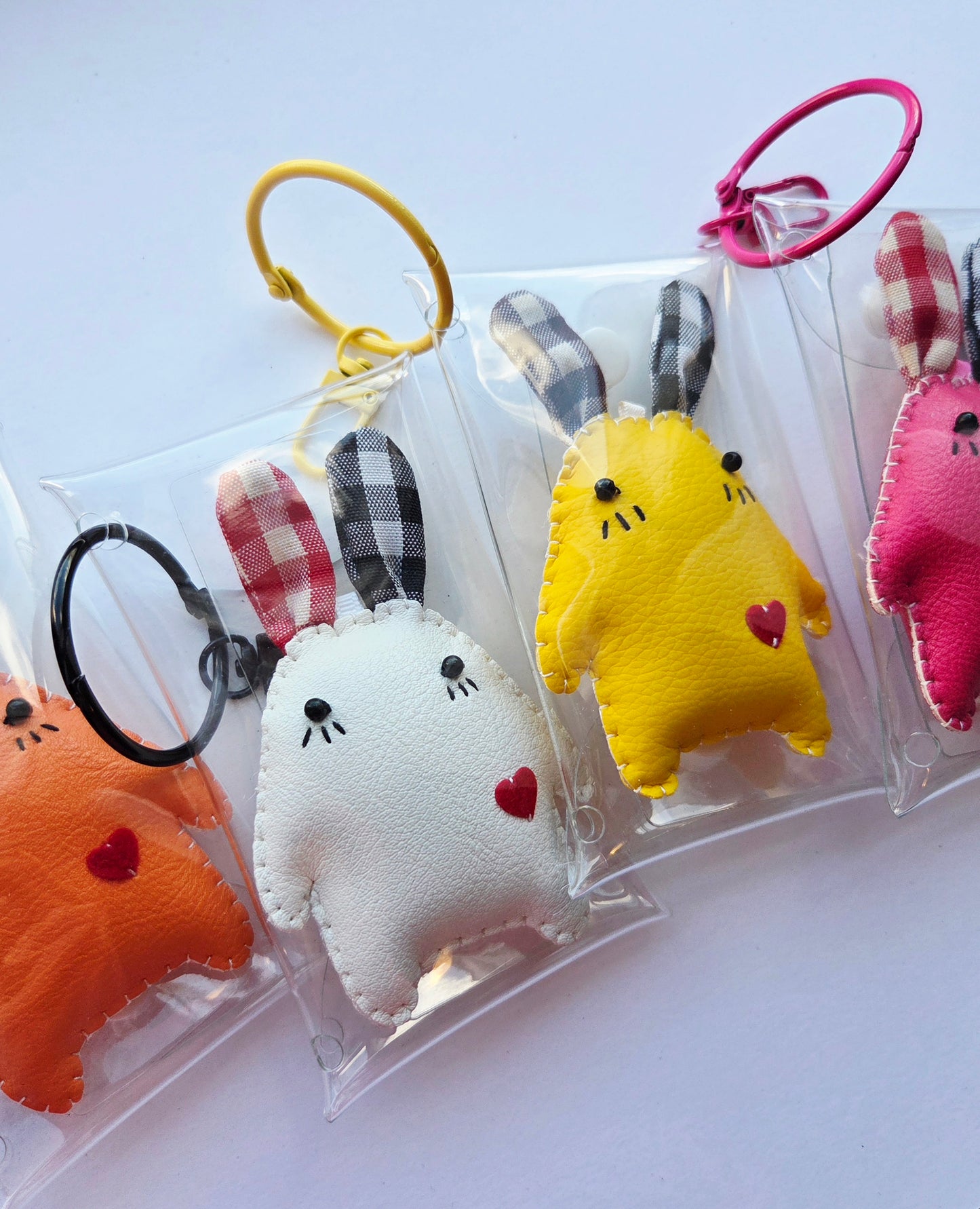 Clear Bag with Cutie Keychain Charm