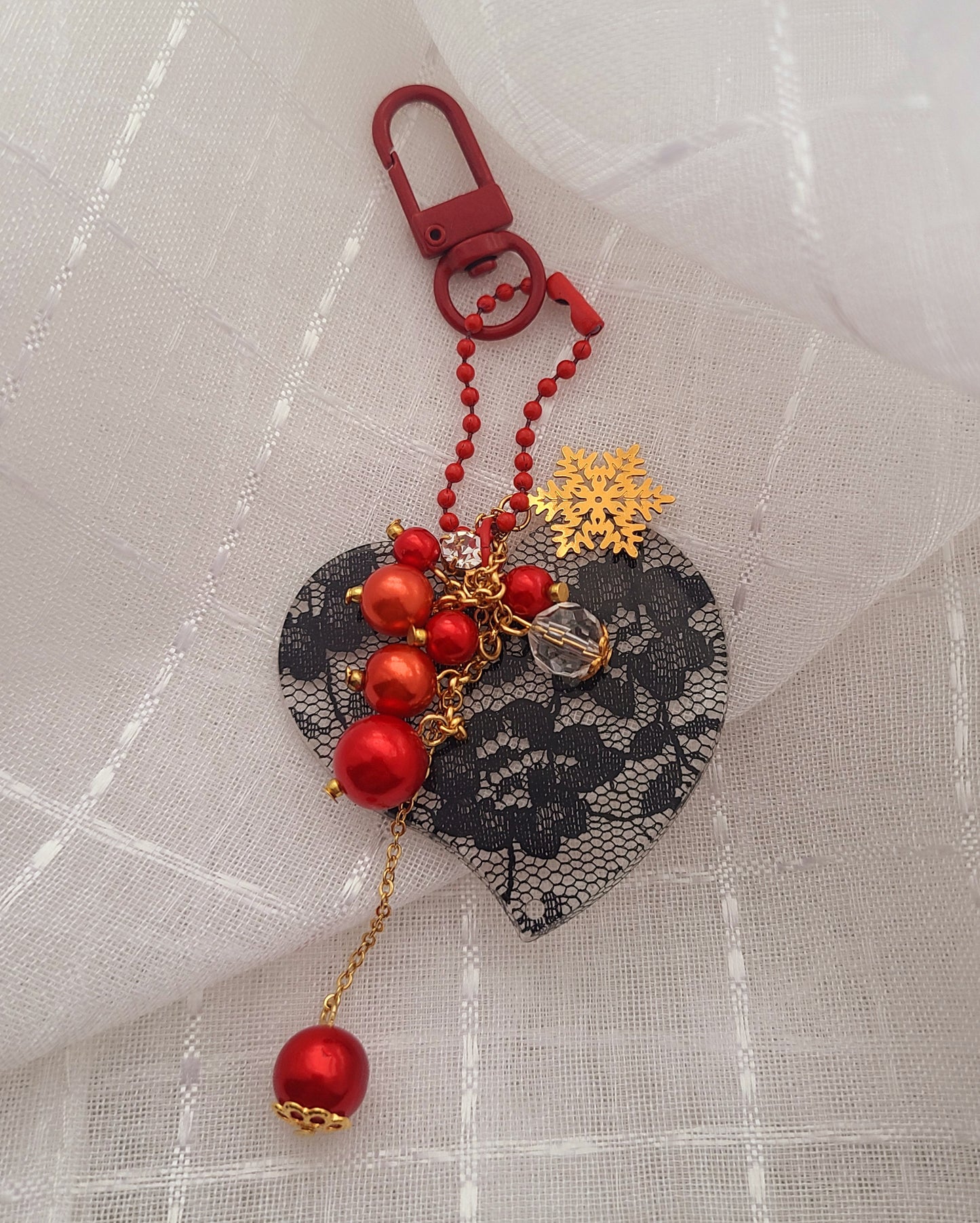 Heart Keychain, Bag Charm