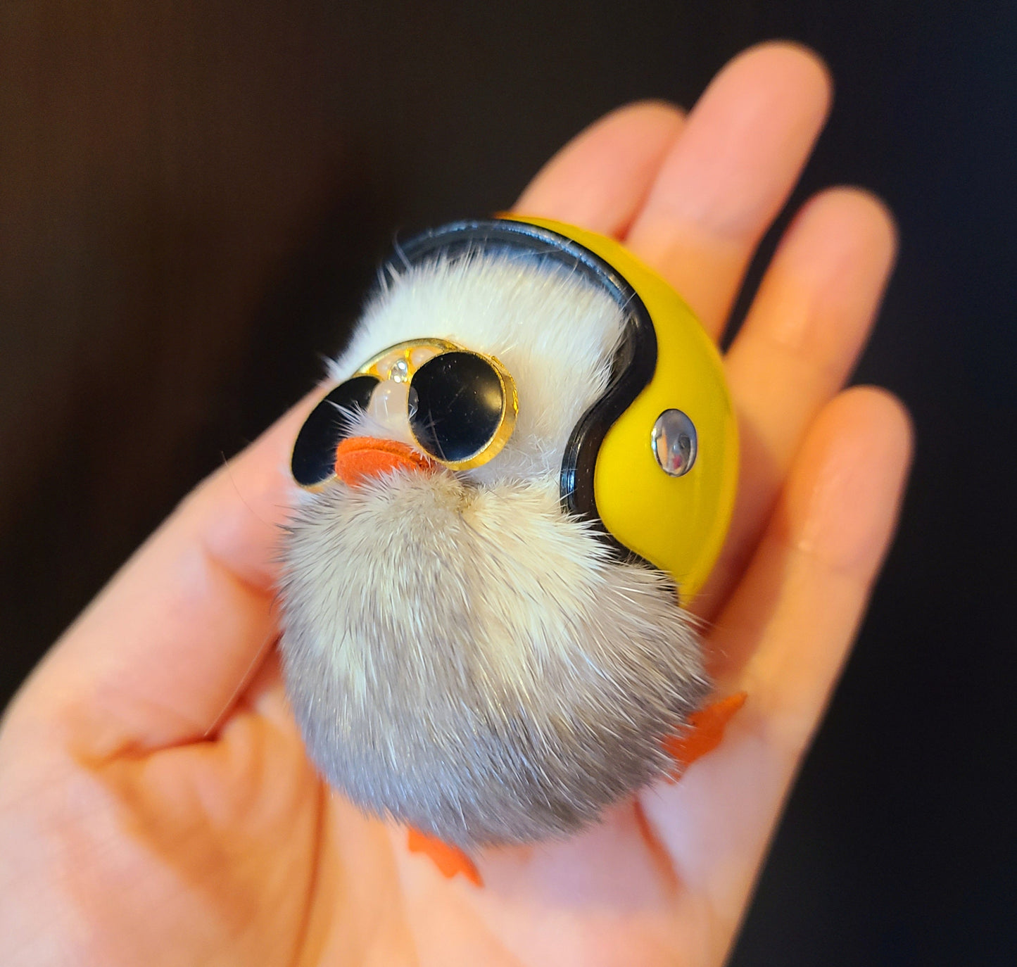 Mini Pilot Duck Keychain