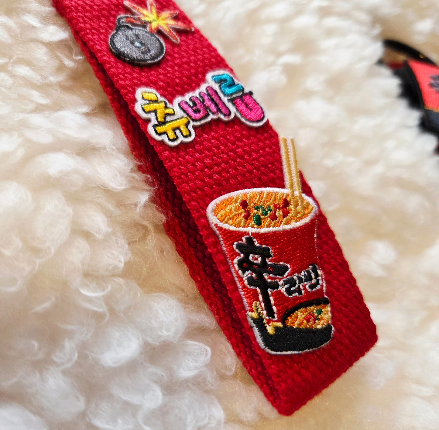 Korean Noodle Ramyun Keychain, Charm