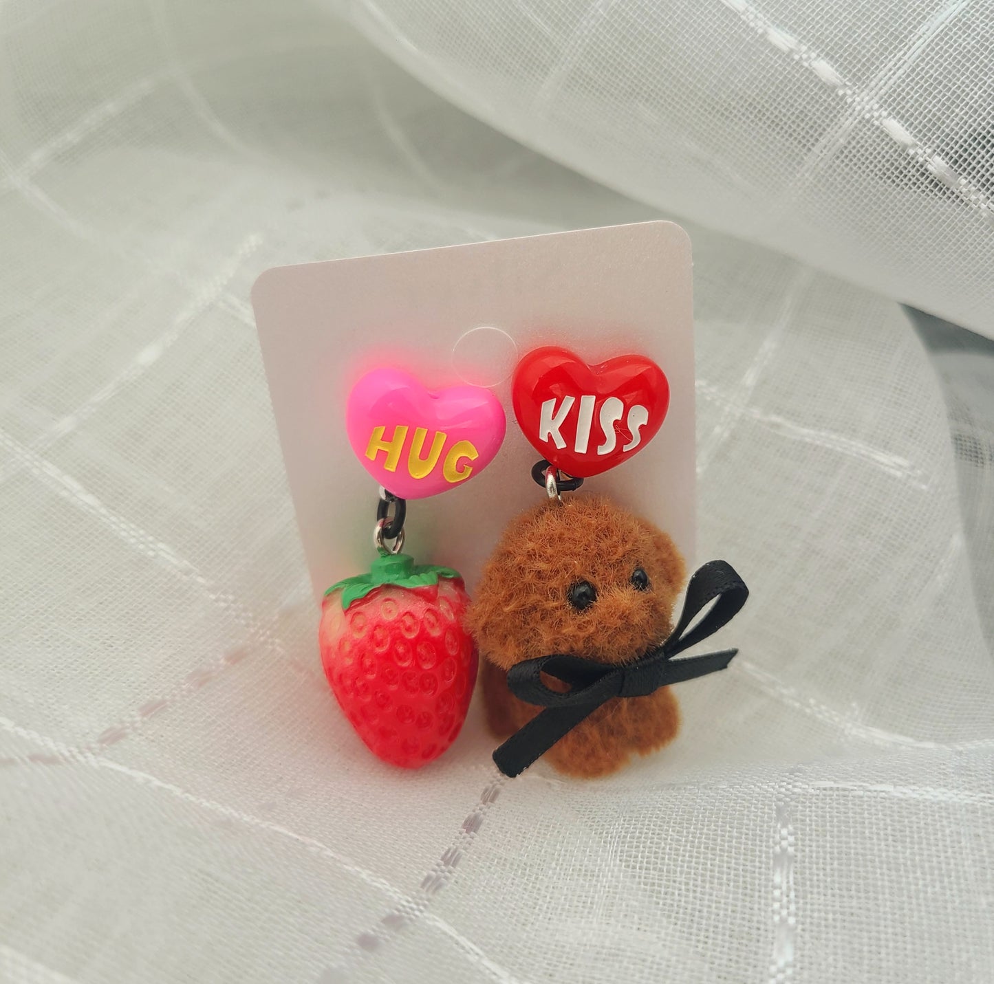 Puppy and Strawberry Earrings