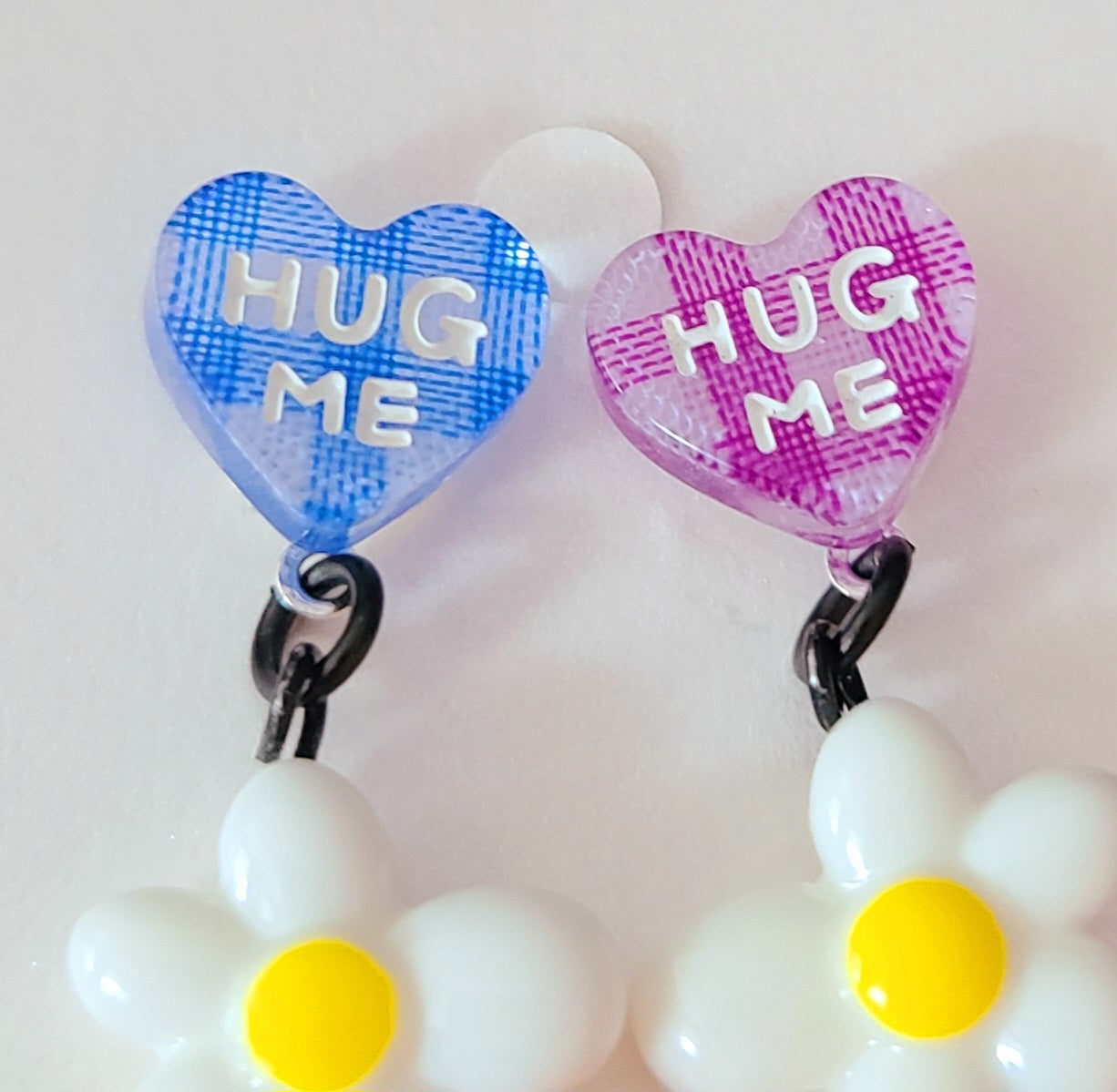 Hug Me Heart Flower Earrings