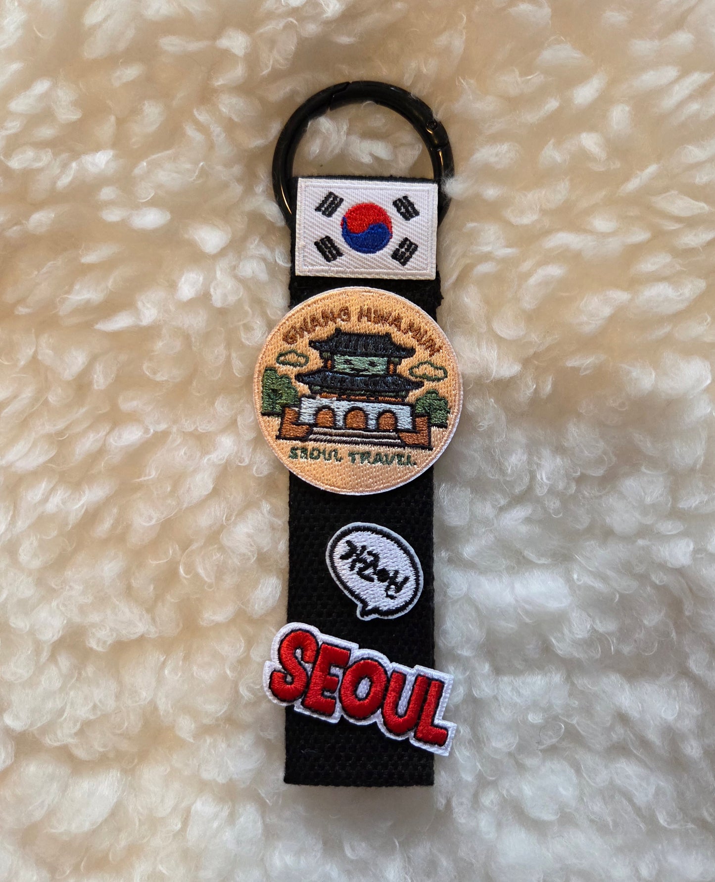 Gwanghwamun, Gyeongbokgung Palace, Namsan Tower, Namdaemun, Seoul Keychain, Charm