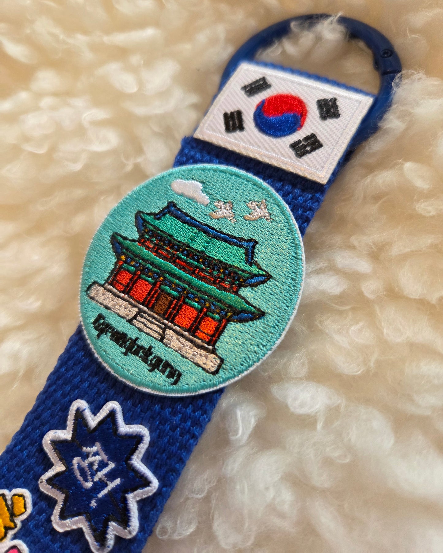 Gwanghwamun, Gyeongbokgung Palace, Namsan Tower, Namdaemun, Seoul Keychain, Charm